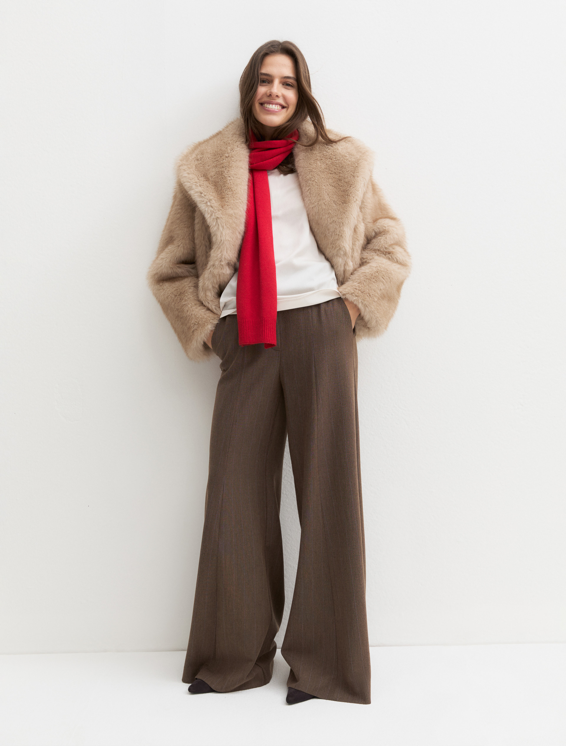 Wide flared trousers - CAMEL - Emme - 1