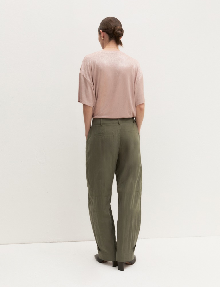 Fluid crinkle-fabric trousers - Emme - 3