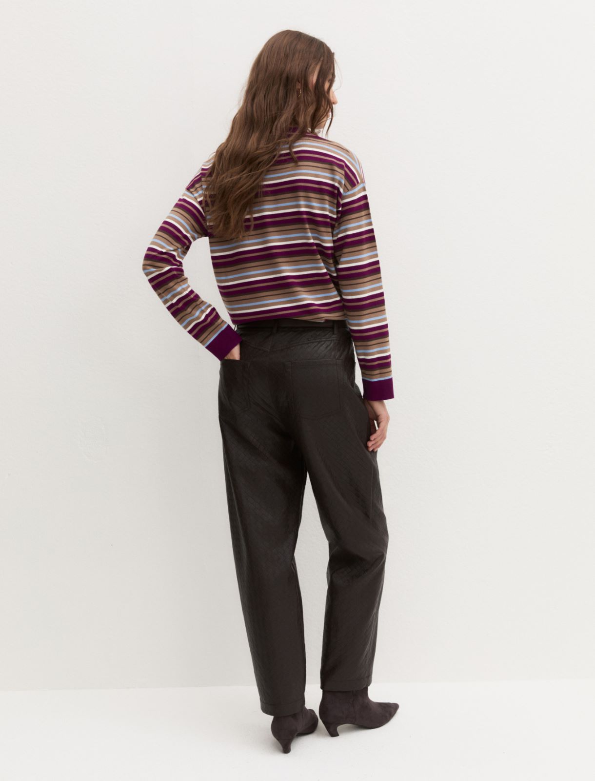 Barrel trousers - DARK BROWN - Emme - 2