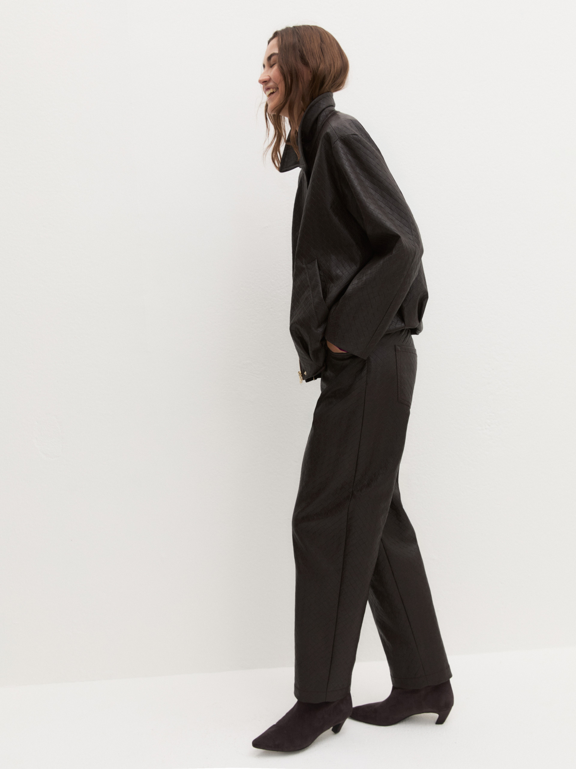 Barrel trousers - DARK BROWN - Emme - 3
