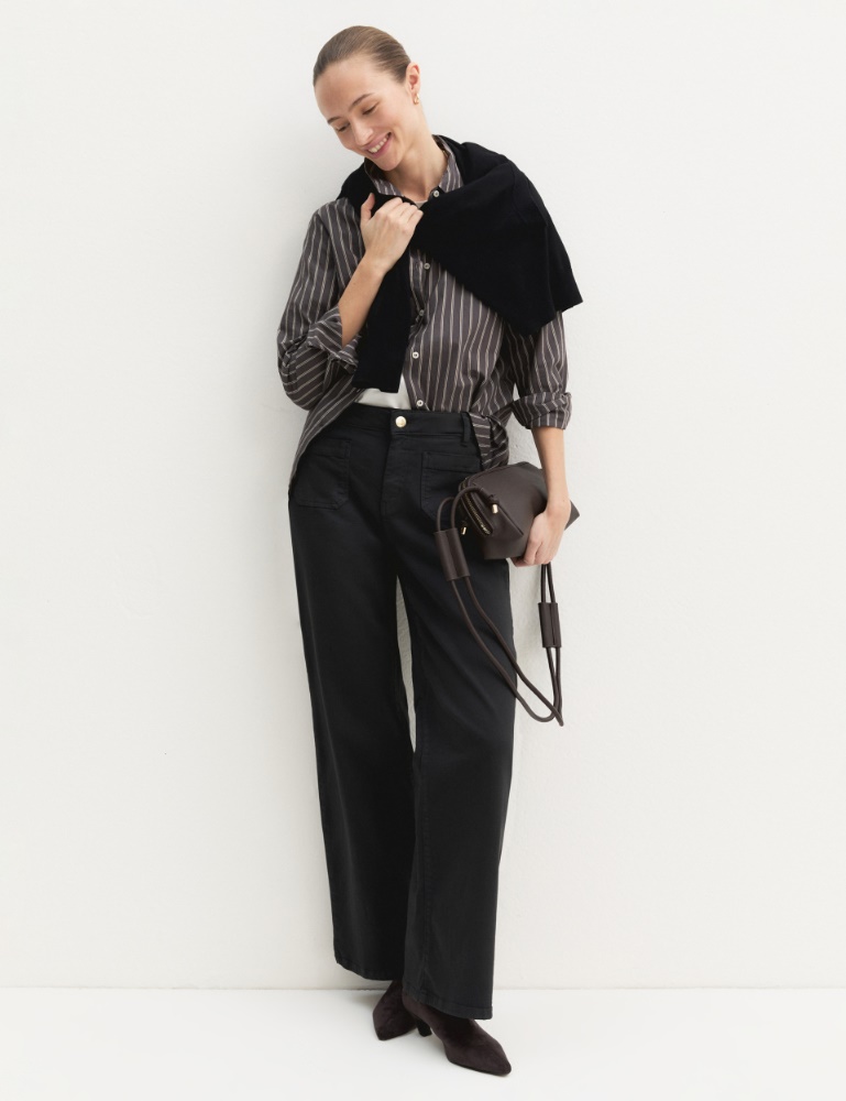 Stretch gabardine trousers - Emme