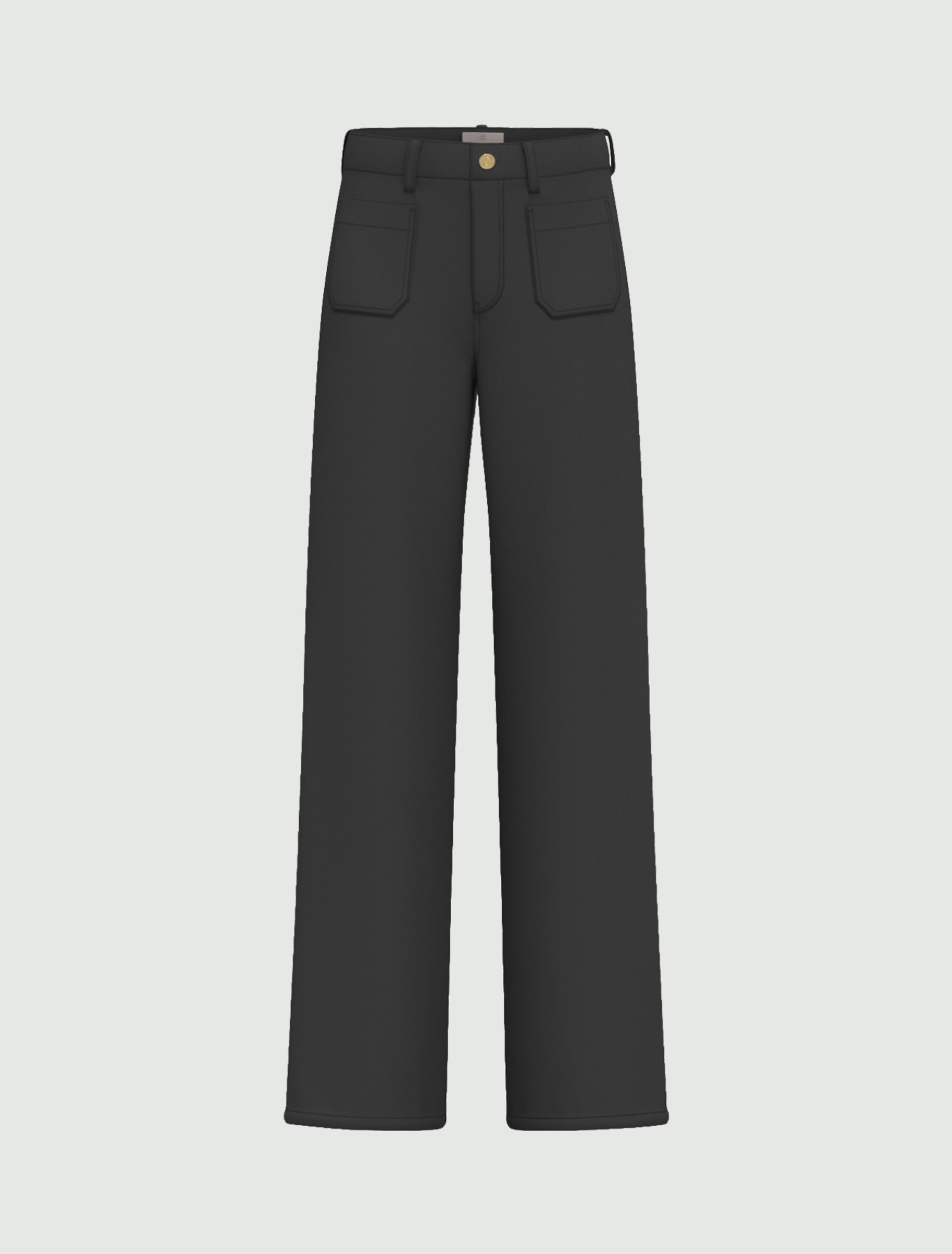 Stretch gabardine trousers - DARK GREY - Emme - 6