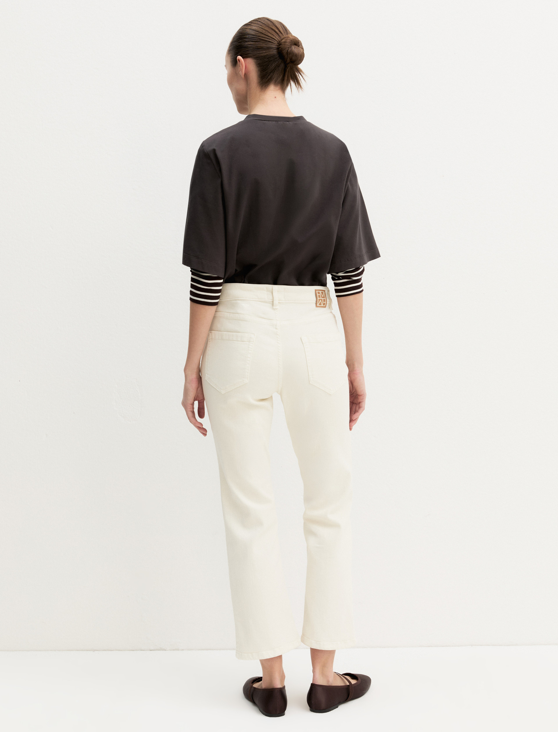 Pantalone 5 tasche slim fit - PANNA - Emme - 2