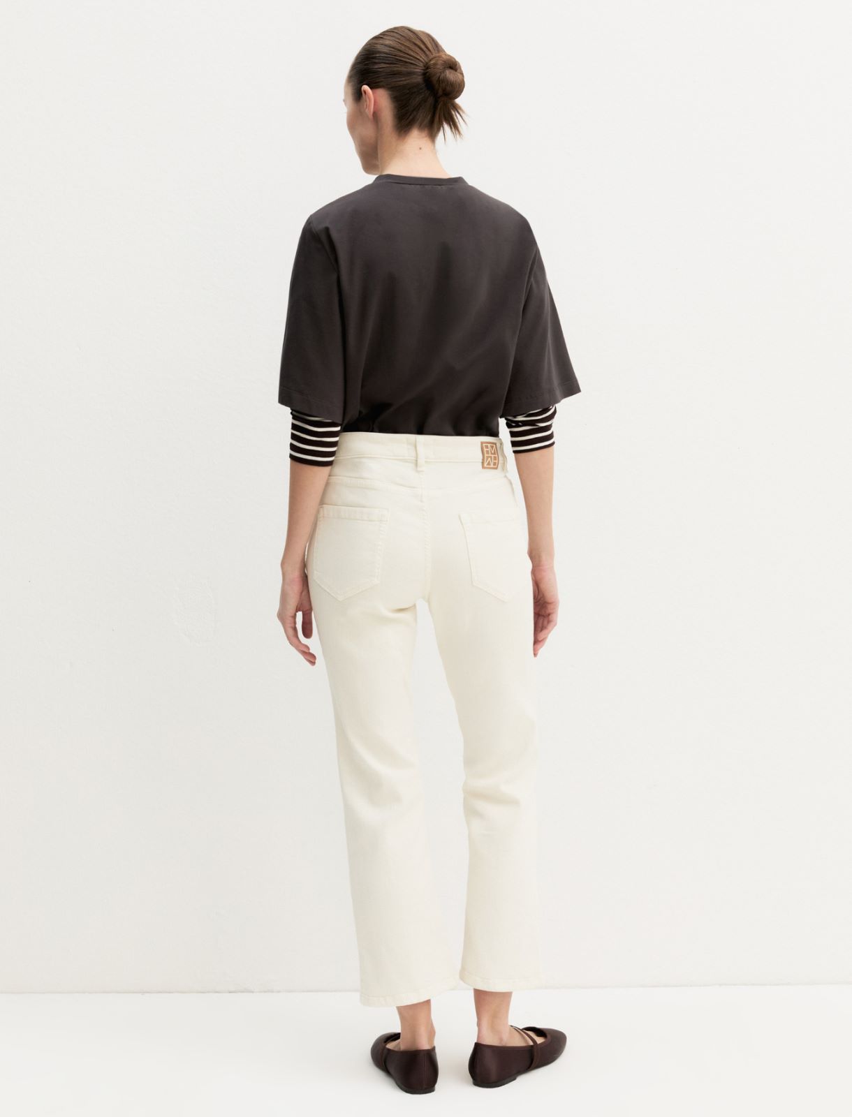 Pantalone 5 tasche slim fit - PANNA - Emme - 2