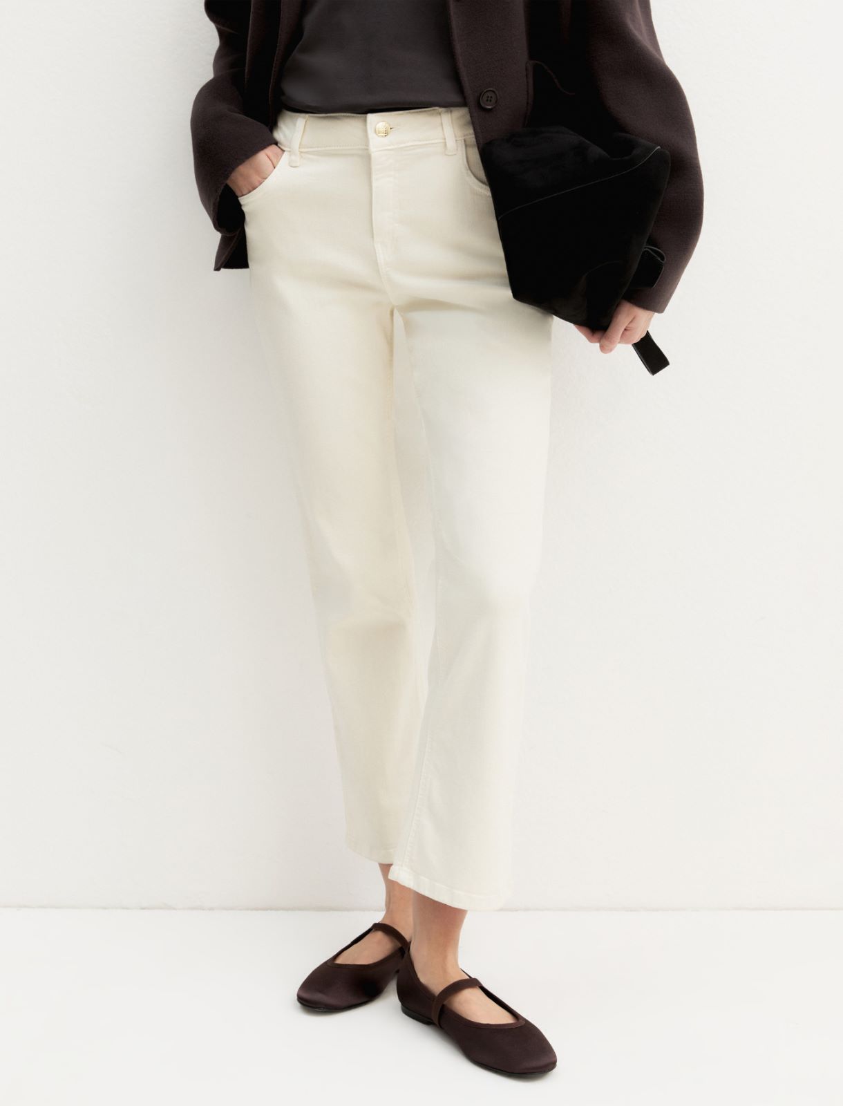 Pantalone 5 tasche slim fit - PANNA - Emme - 3