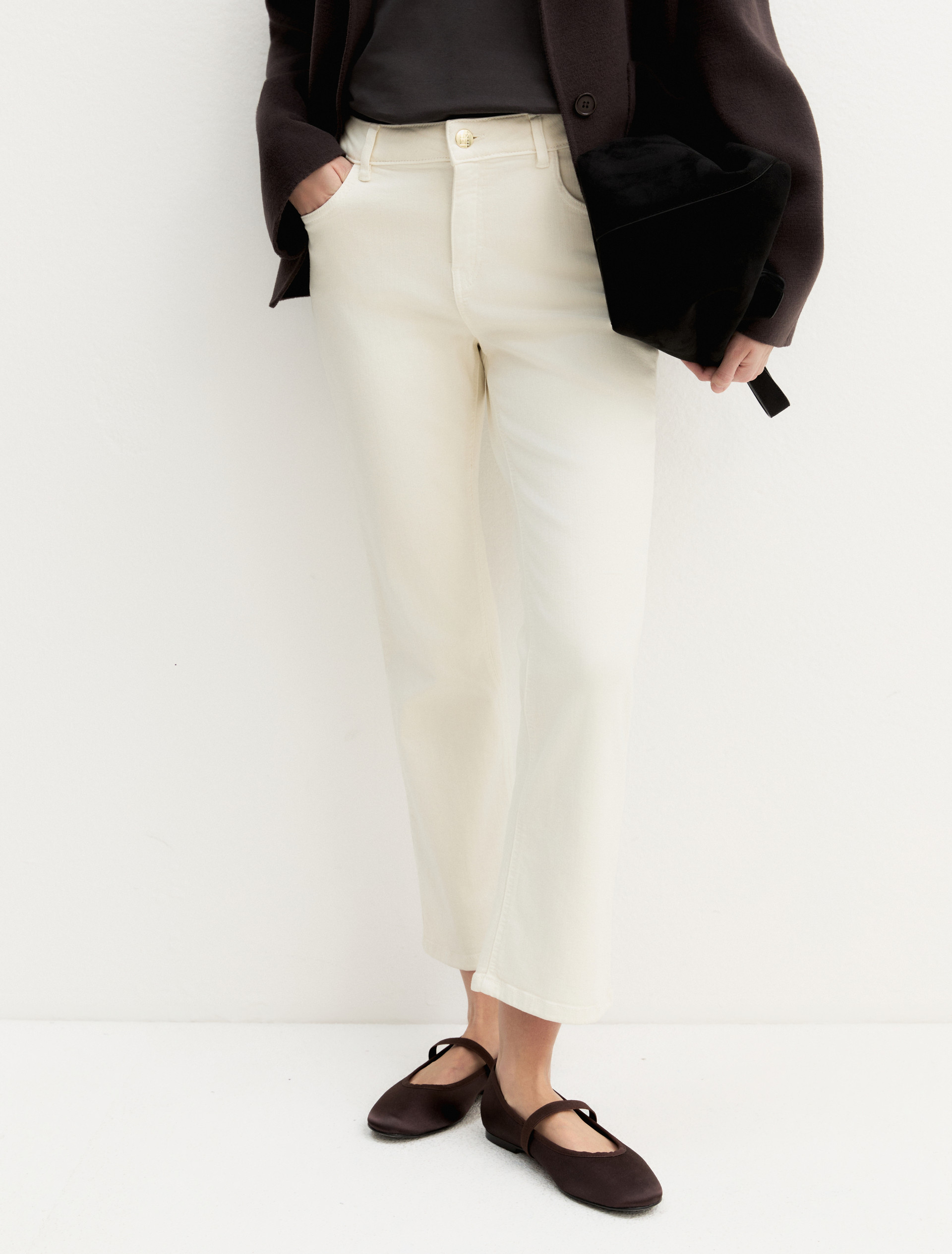 Pantalone 5 tasche slim fit - PANNA - Emme - 5