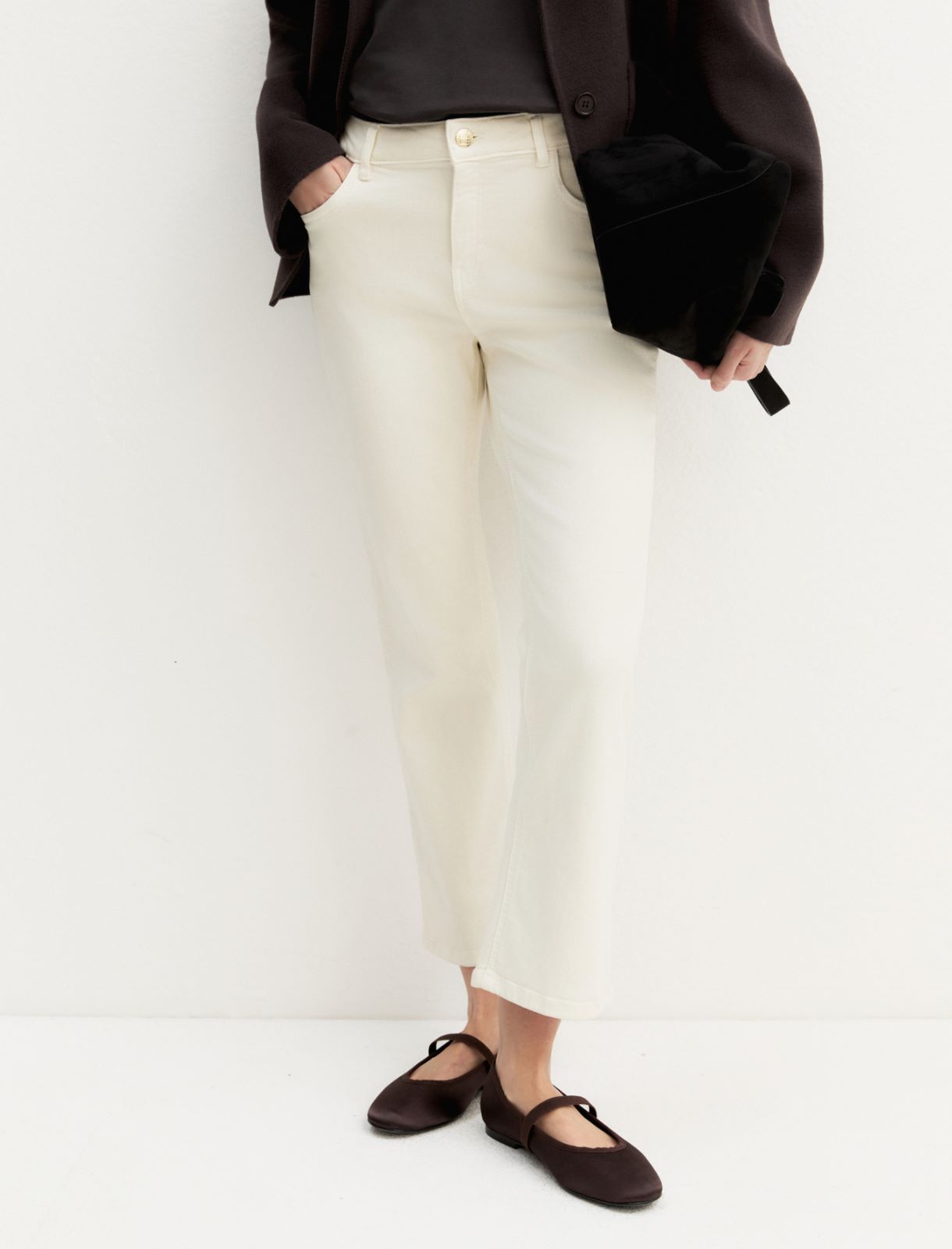 Pantalone 5 tasche slim fit - PANNA - Emme - 5