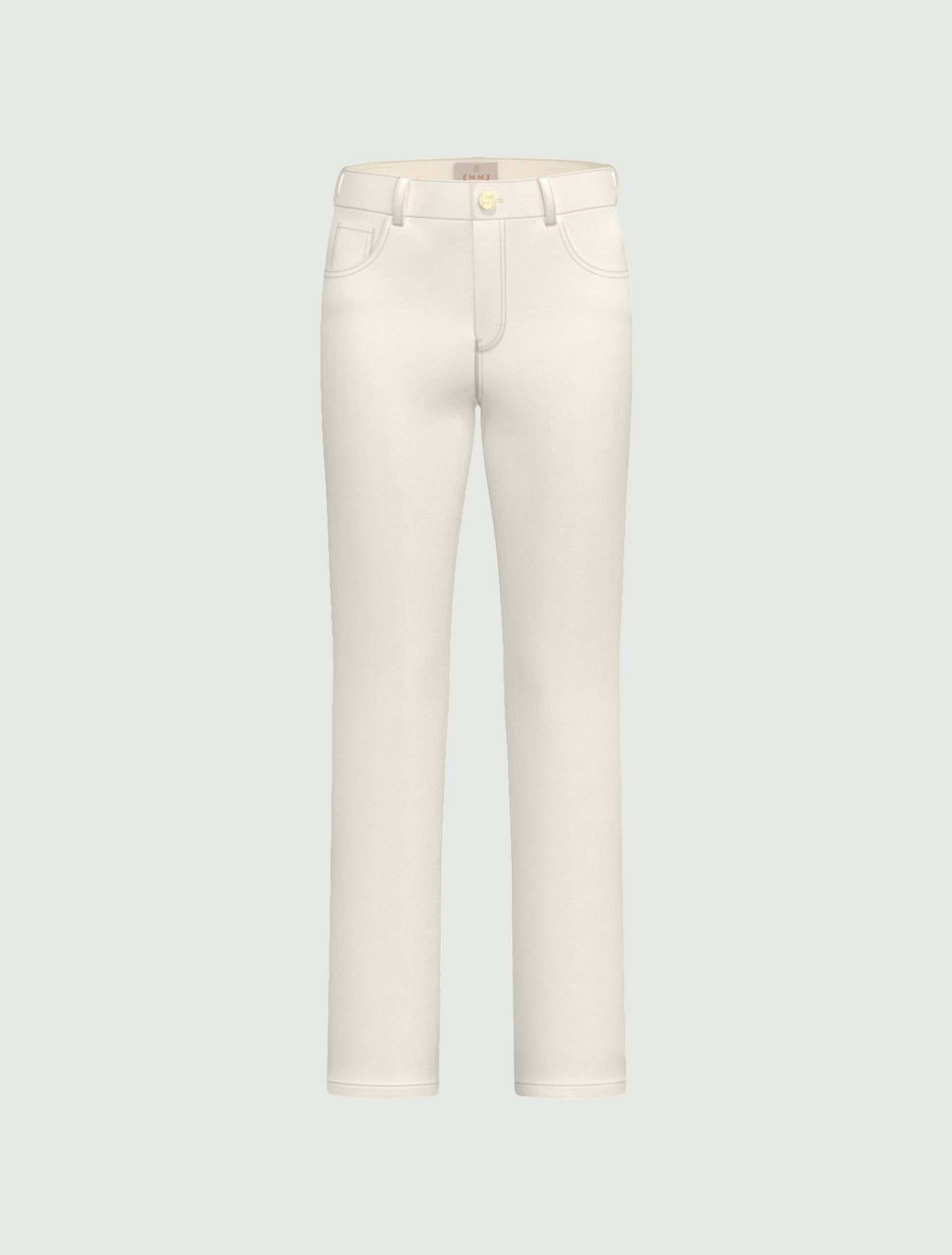 Pantalone 5 tasche slim fit - PANNA - Emme - 6