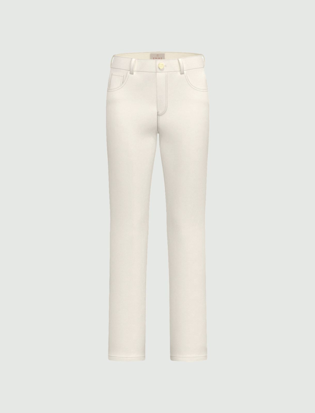 Pantalone 5 tasche slim fit - PANNA - Emme - 6