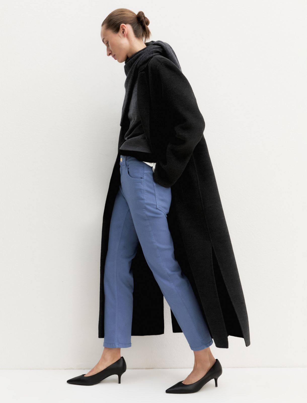 Slim-cut five-pocket trousers - HYDRANGEA - Emme - 3