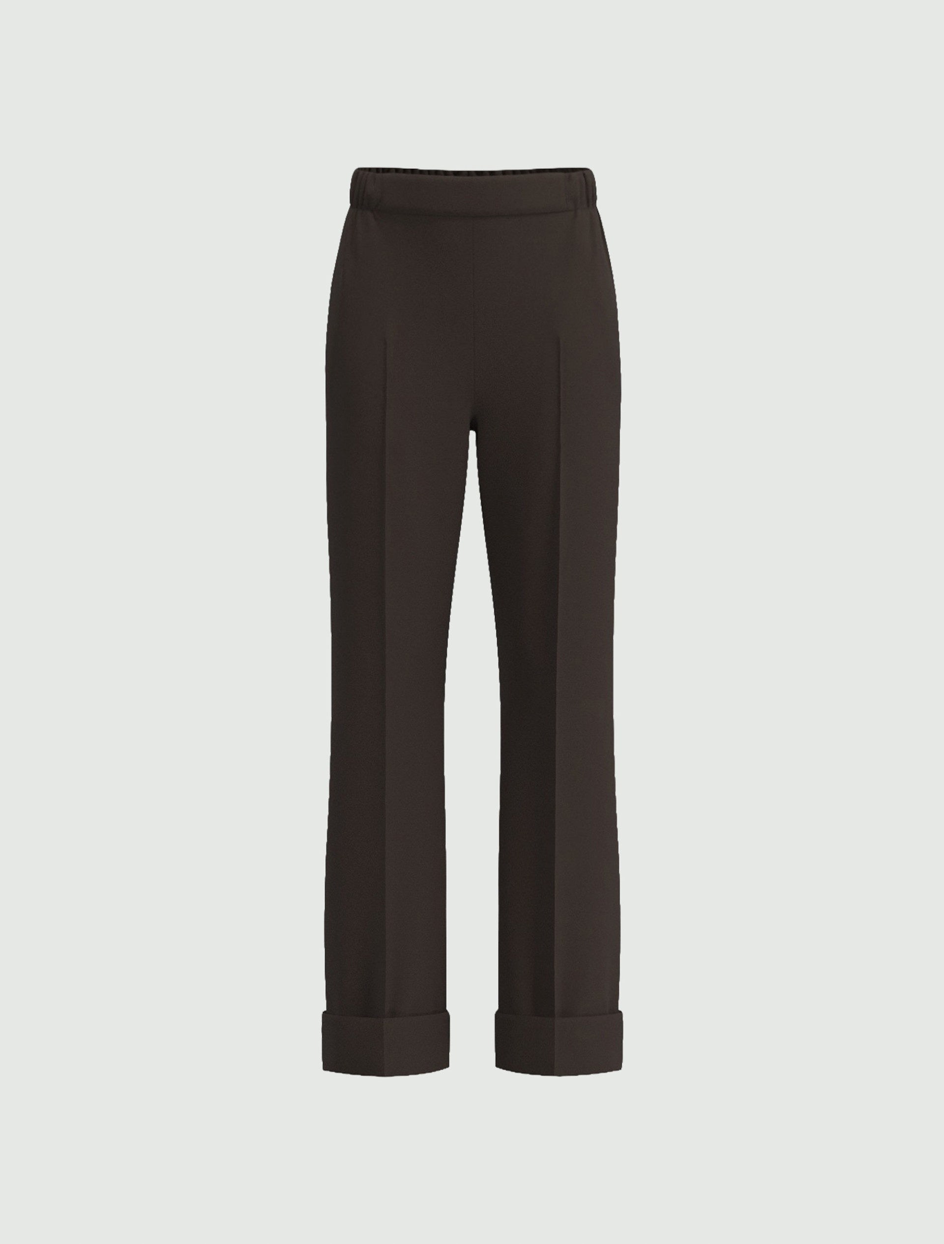 Pantalón de gabardina elástica - MARRON OSCURO - Emme - 6