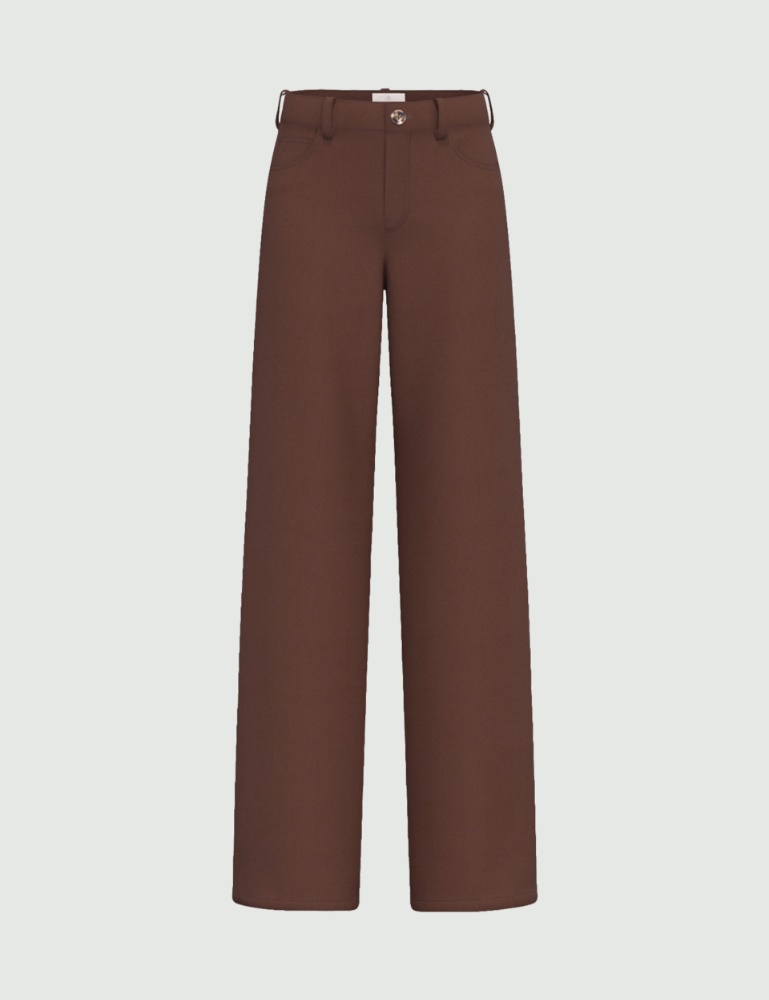 Stretch satin five-pocket trousers - Emme - 6