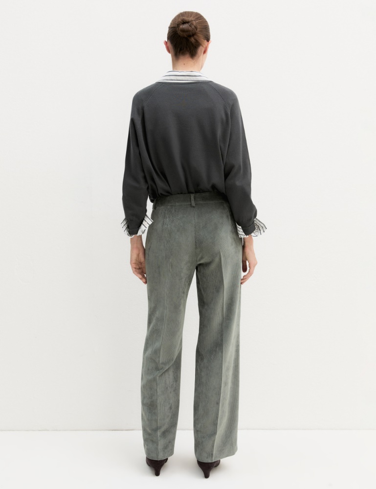 Stretch corduroy trousers - Emme - 3