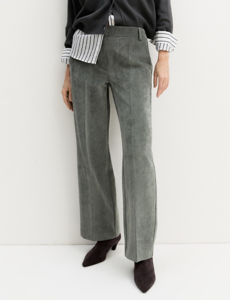 Stretch corduroy trousers - Emme - 4