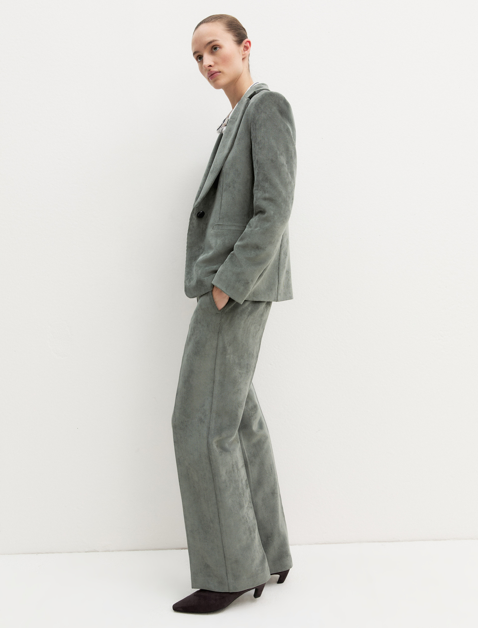 Pantalón de pana elástica - SOTOBOSQUE - Emme - 5