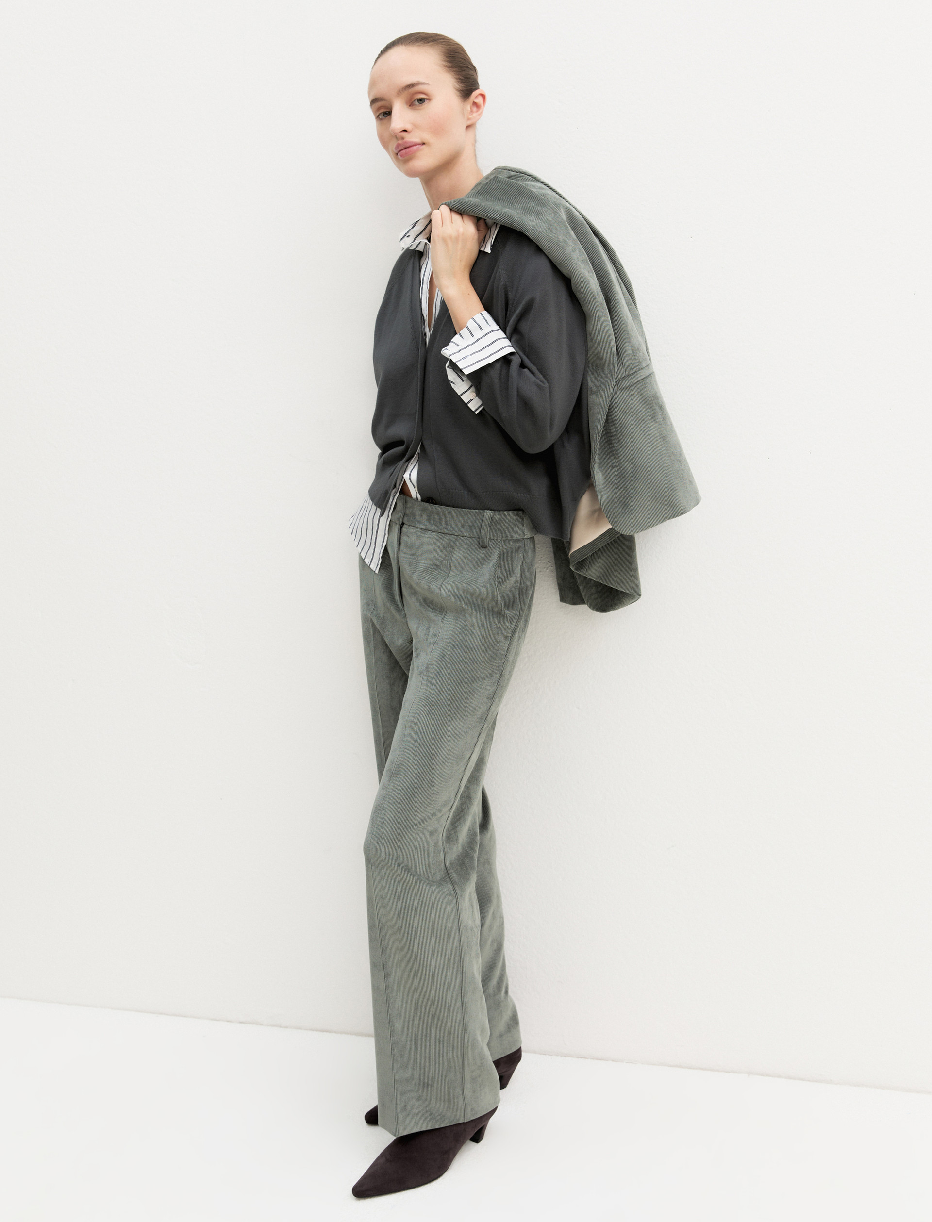 Pantalón de pana elástica - SOTOBOSQUE - Emme - 1