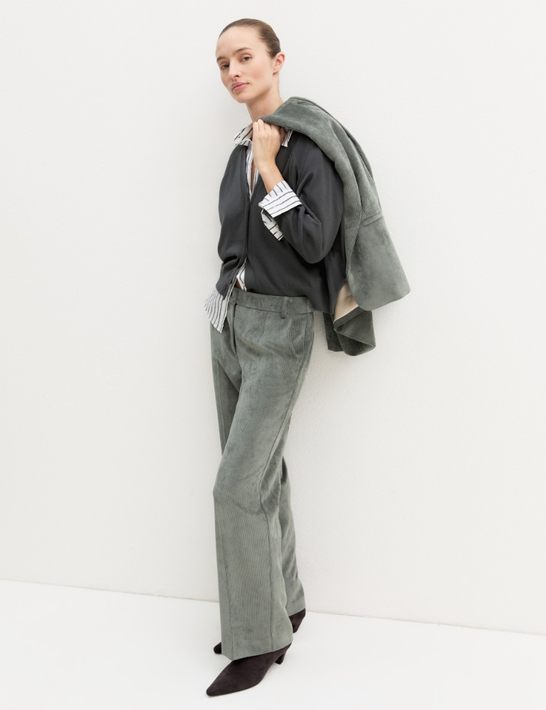 Stretch corduroy trousers - Emme - 2