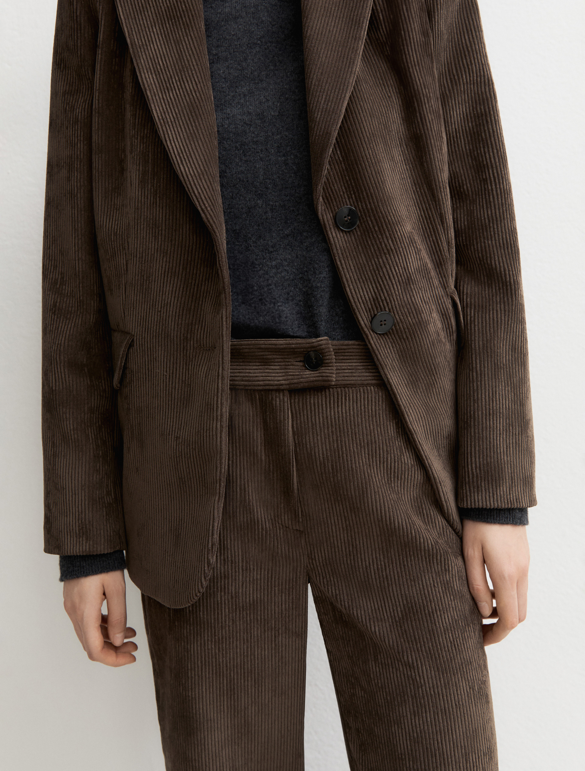 Corduroy trousers - OTTER - Emme - 3