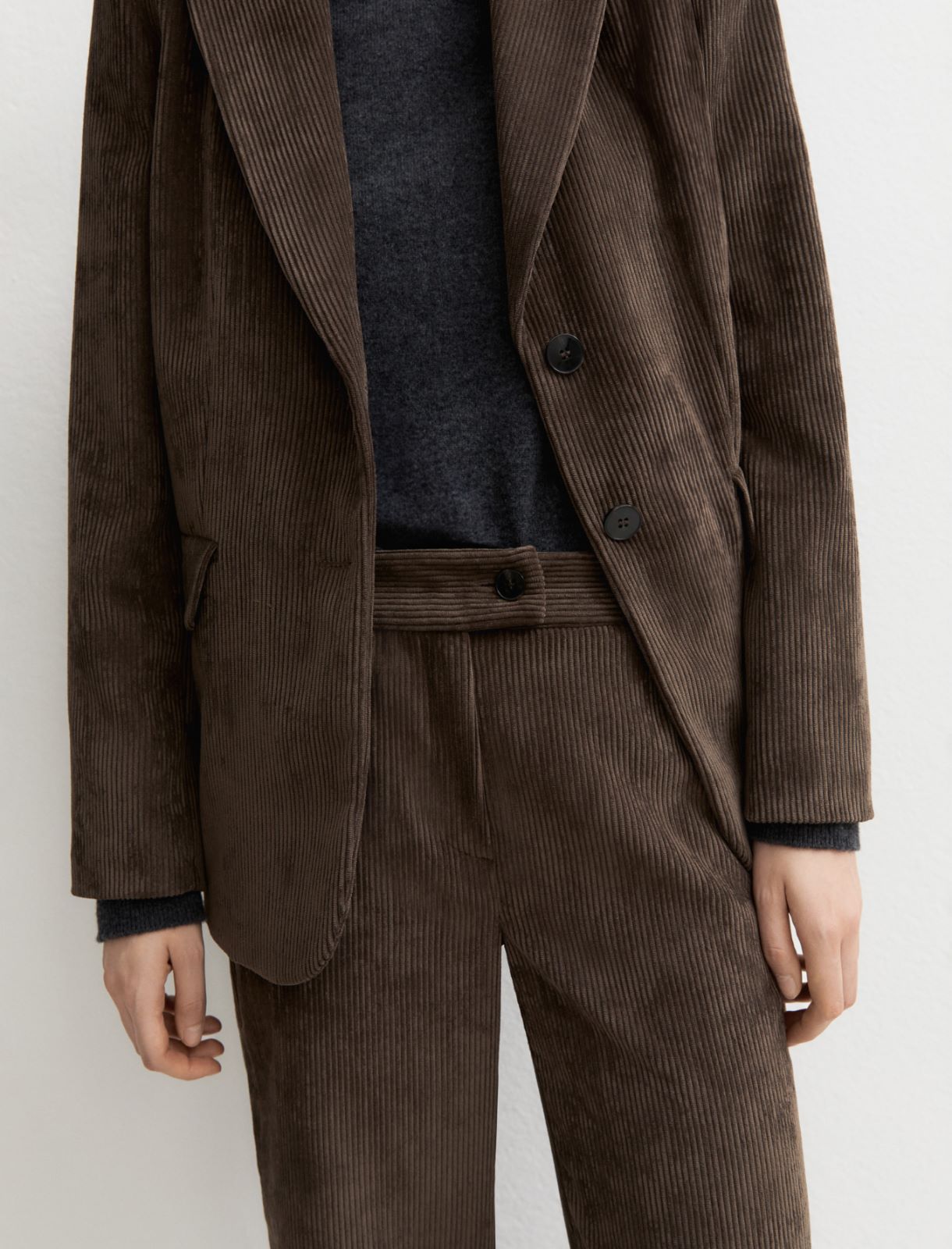 Corduroy trousers - OTTER - Emme - 3