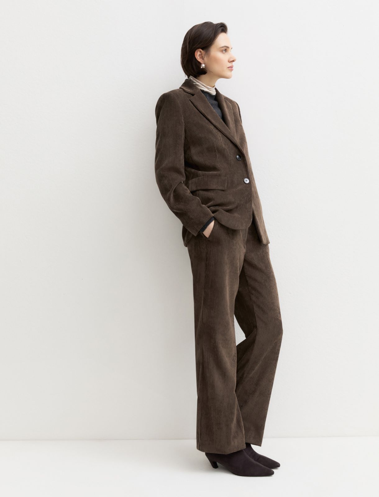 Corduroy trousers - OTTER - Emme - 4
