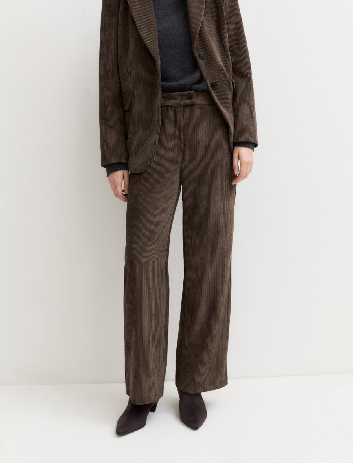 Corduroy trousers - OTTER - Emme - 5