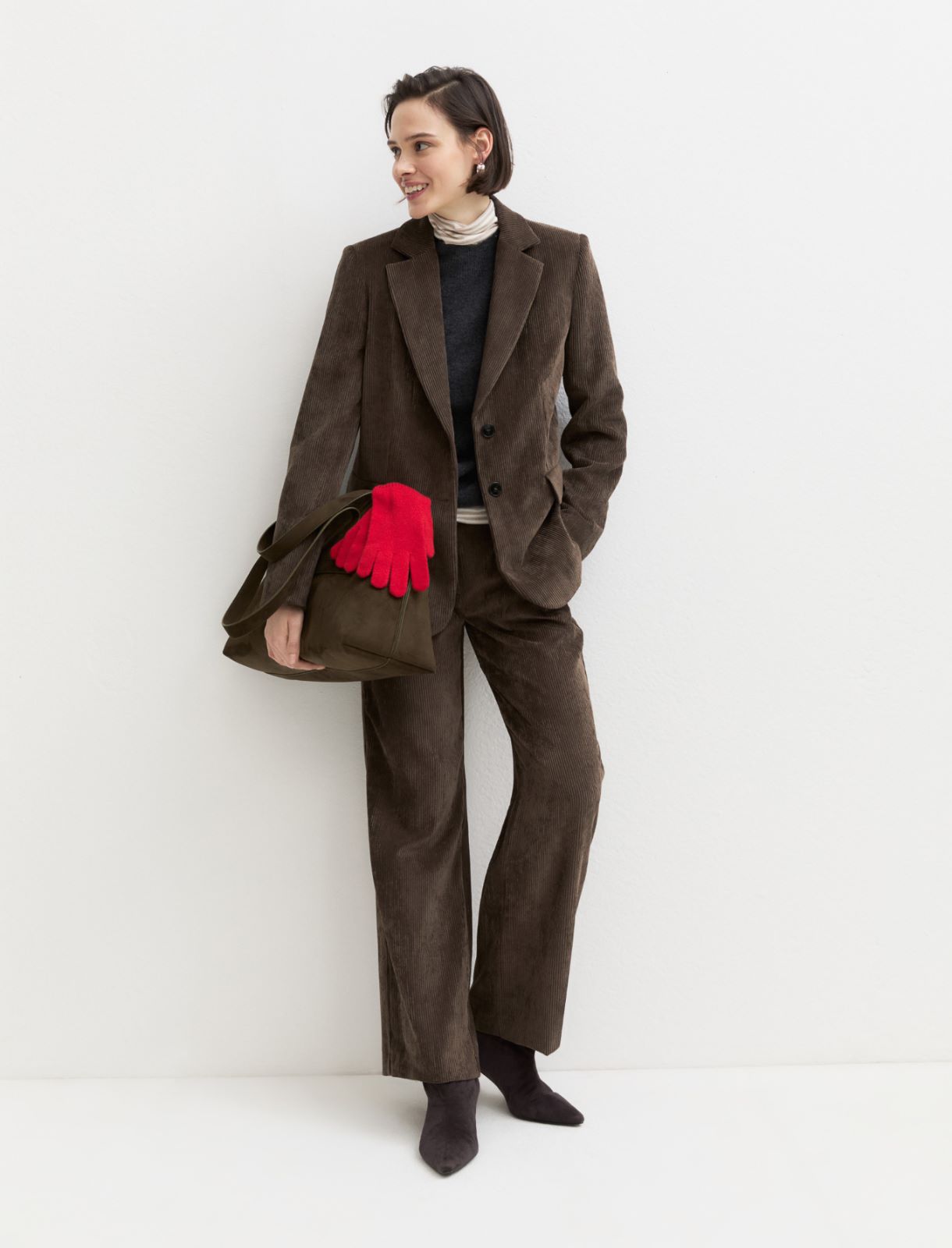 Corduroy trousers - OTTER - Emme