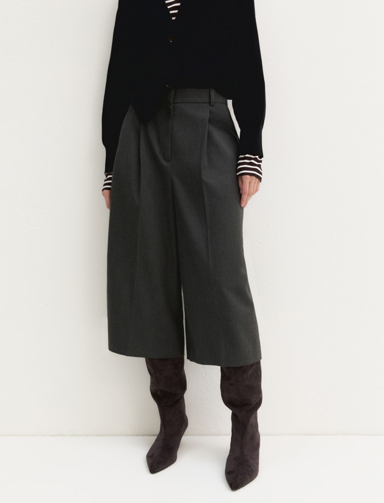 Pantalone corto - GRIGIO SCURO MELANGE - Emme - 3