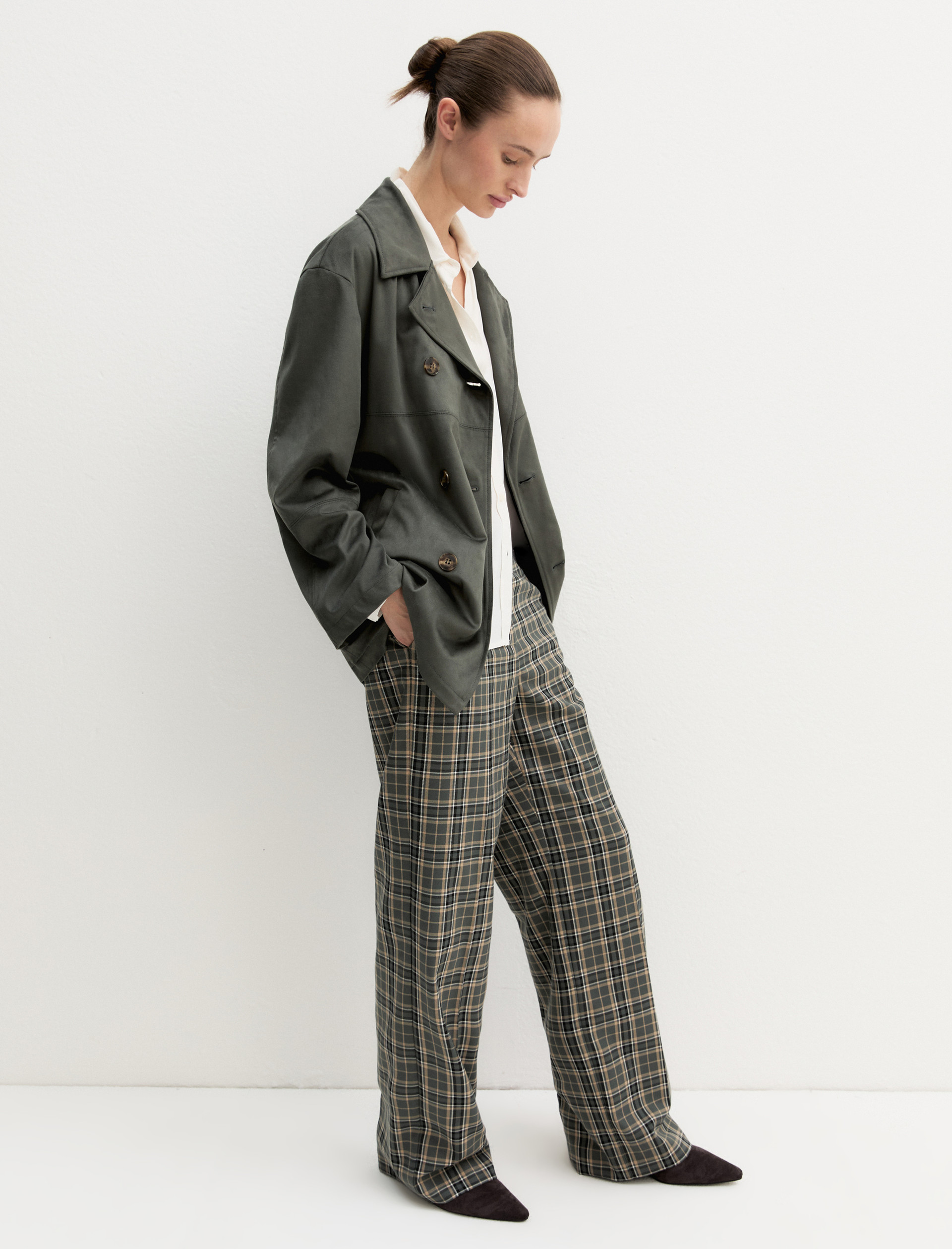 Pantalone in misto viscosa stretch - SOTTOBOSCO - Emme - 4