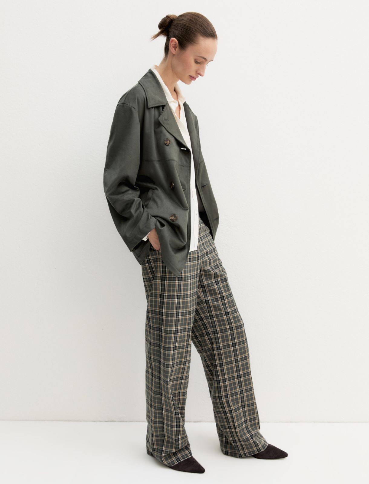 Pantalone in misto viscosa stretch - SOTTOBOSCO - Emme - 4