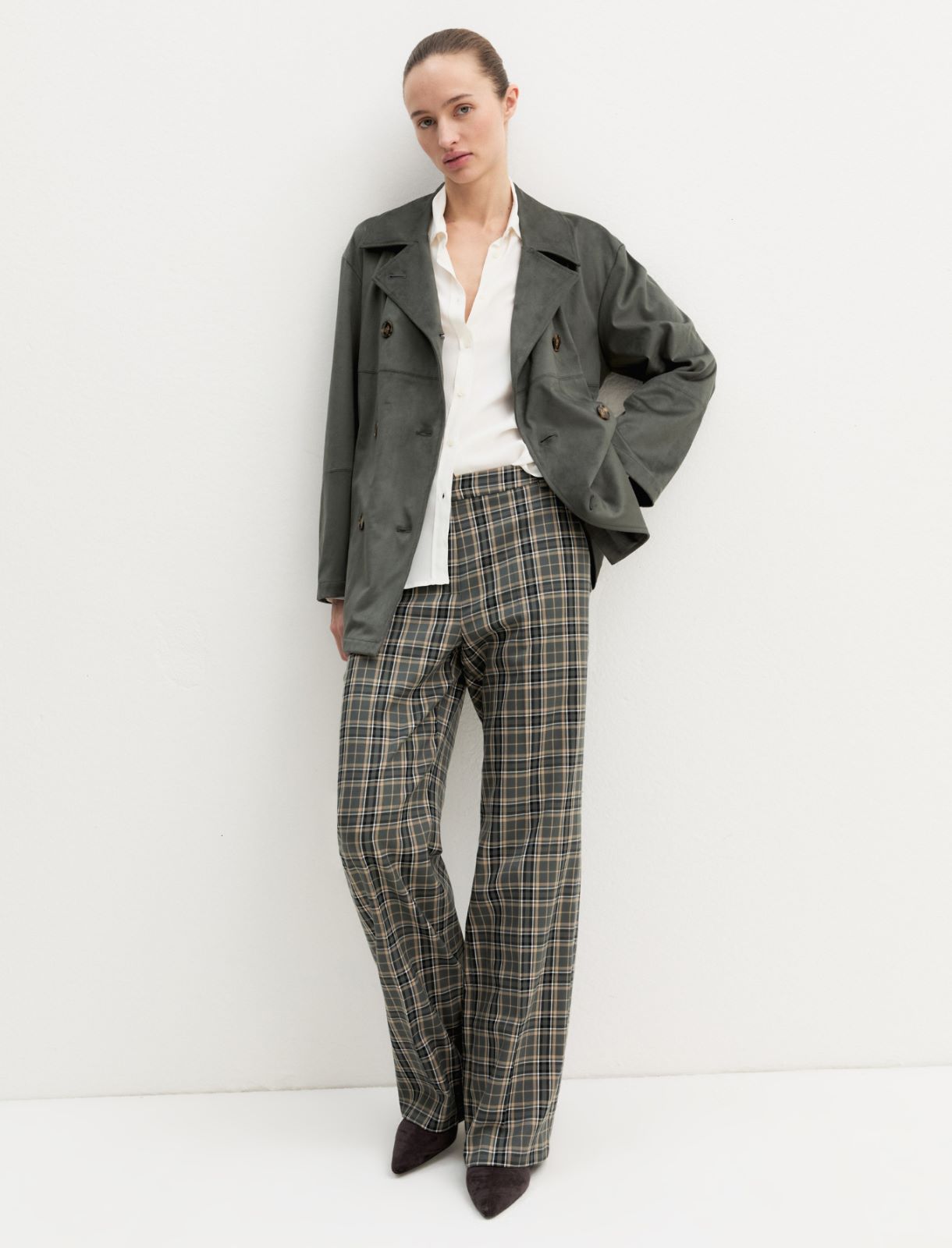 Pantalone in misto viscosa stretch - SOTTOBOSCO - Emme