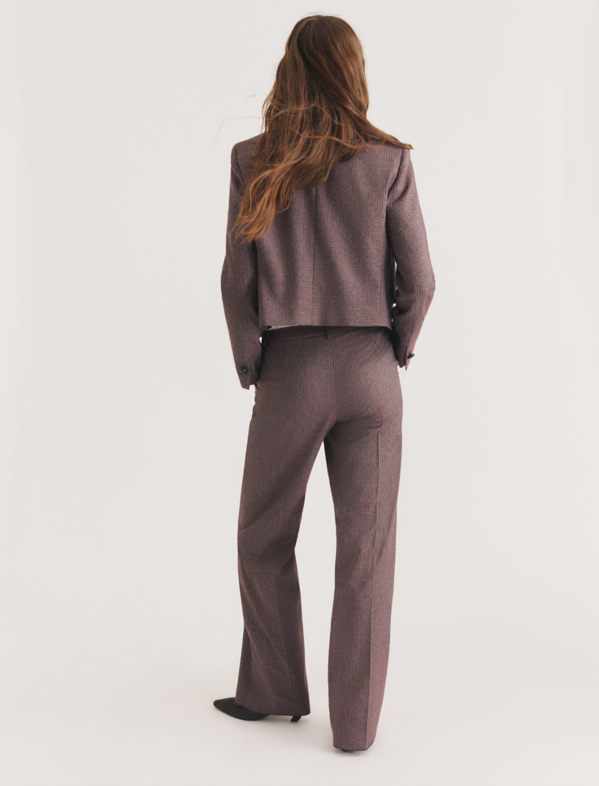 Stretch viscose-blend trousers - CARDINAL - Emme - 2