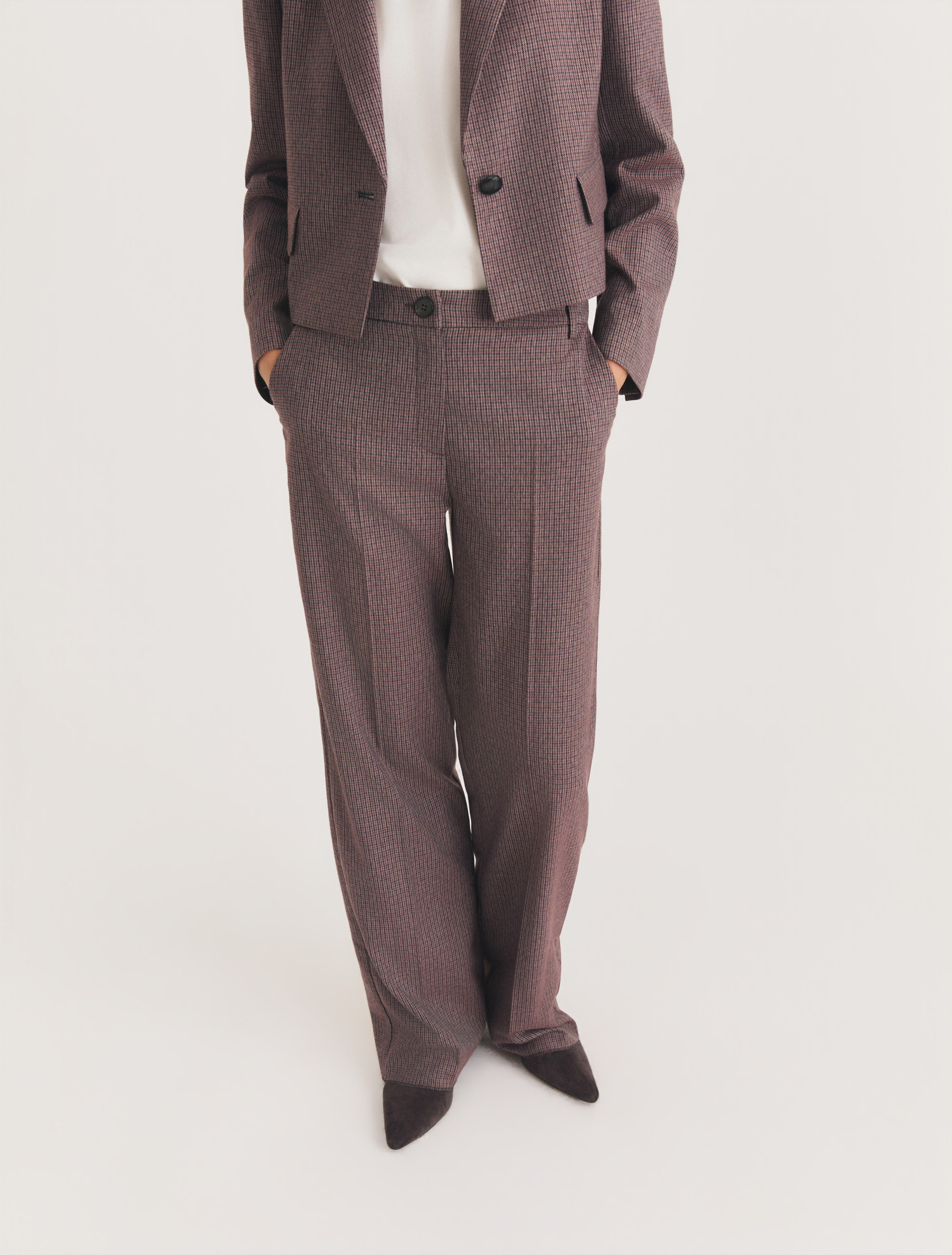 Stretch viscose-blend trousers - CARDINAL - Emme - 5