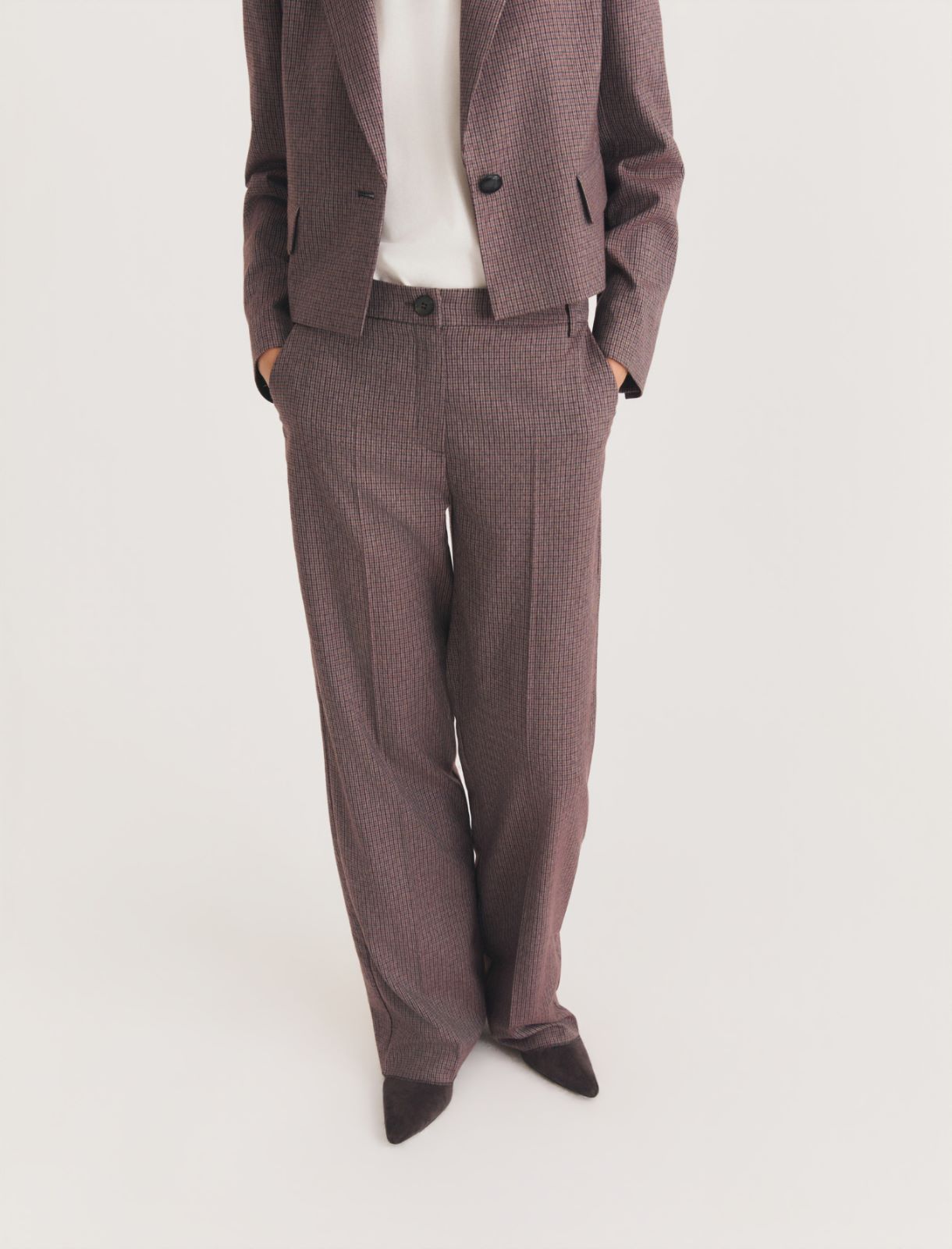 Stretch viscose-blend trousers - CARDINAL - Emme - 5