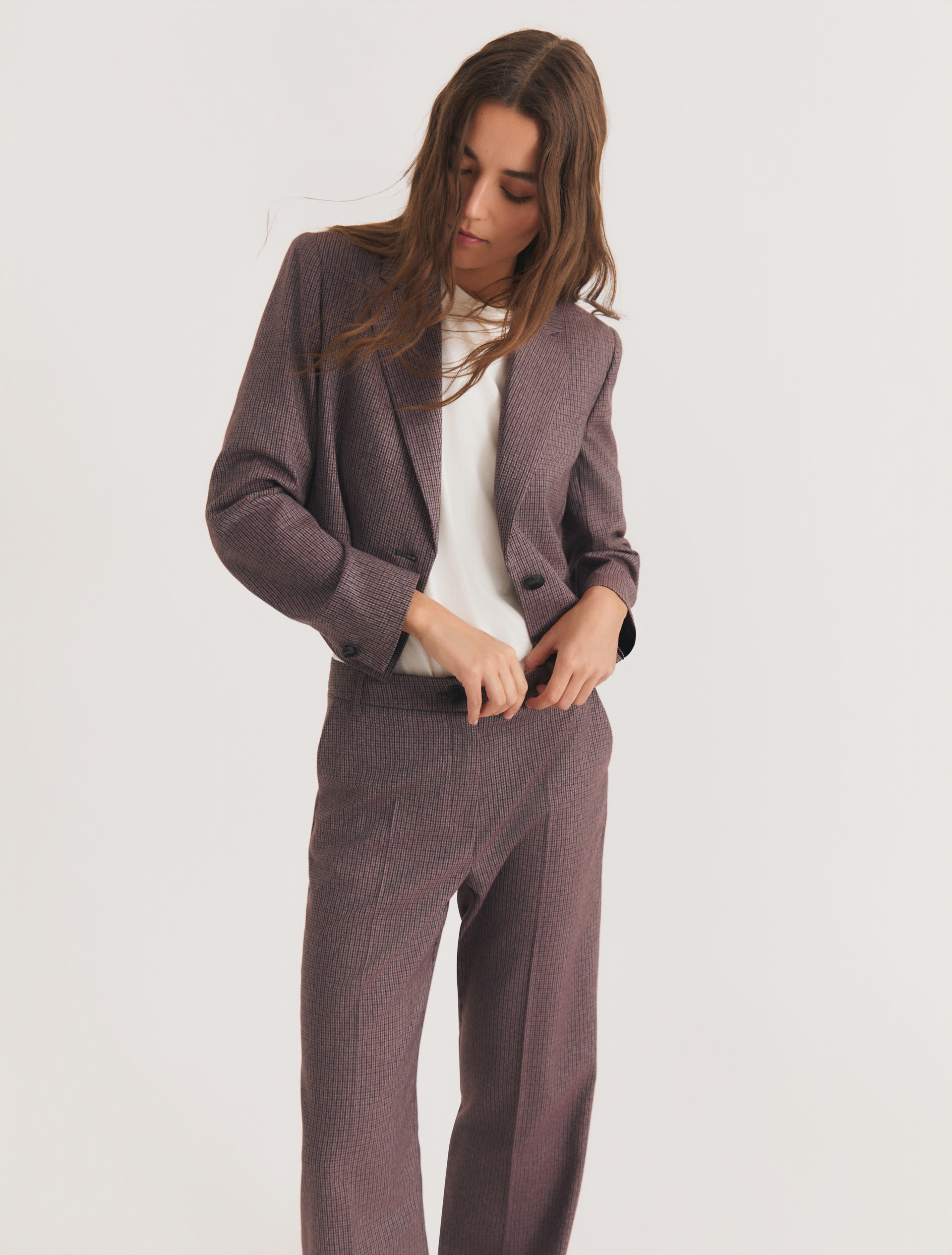Stretch viscose-blend trousers - CARDINAL - Emme - 7