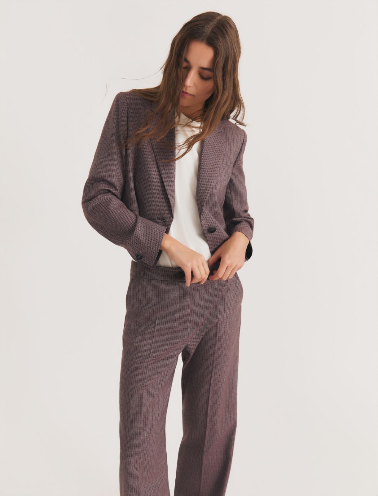 Stretch viscose-blend trousers - CARDINAL - Emme - 7