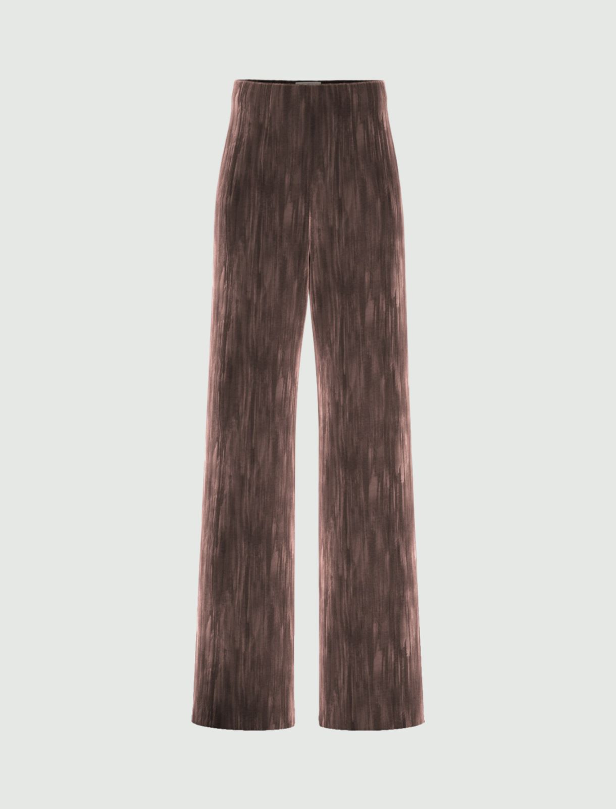 Crackle velvet trousers - BROWN - Emme - 4