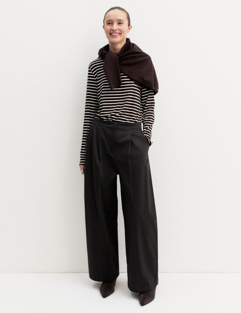 Stretch satin trousers - Emme - 2