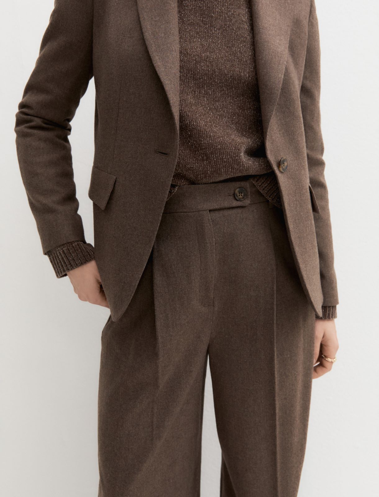 Wide-leg trousers - DARK GREY - Emme - 3