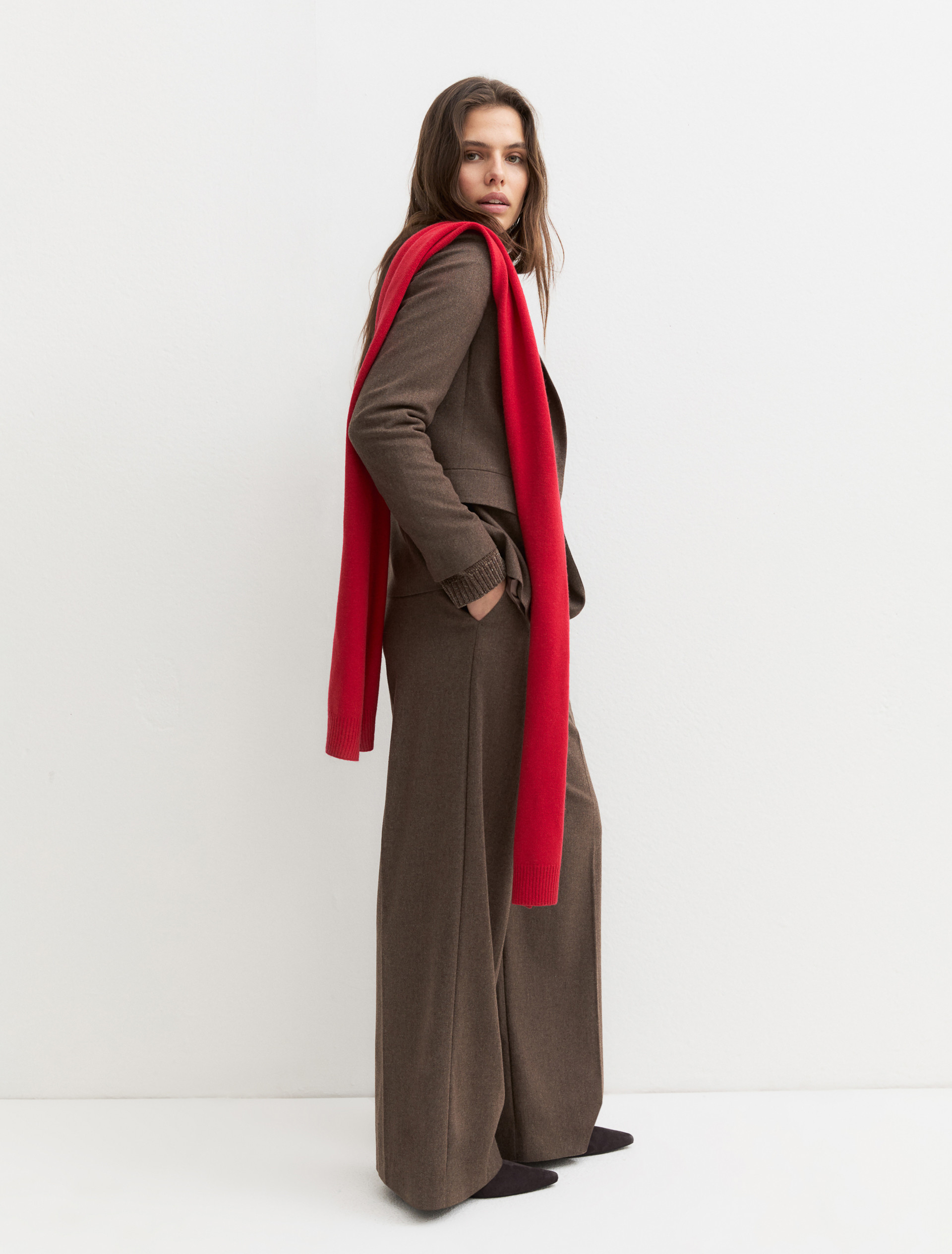 Wide-leg trousers - DARK GREY - Emme - 4