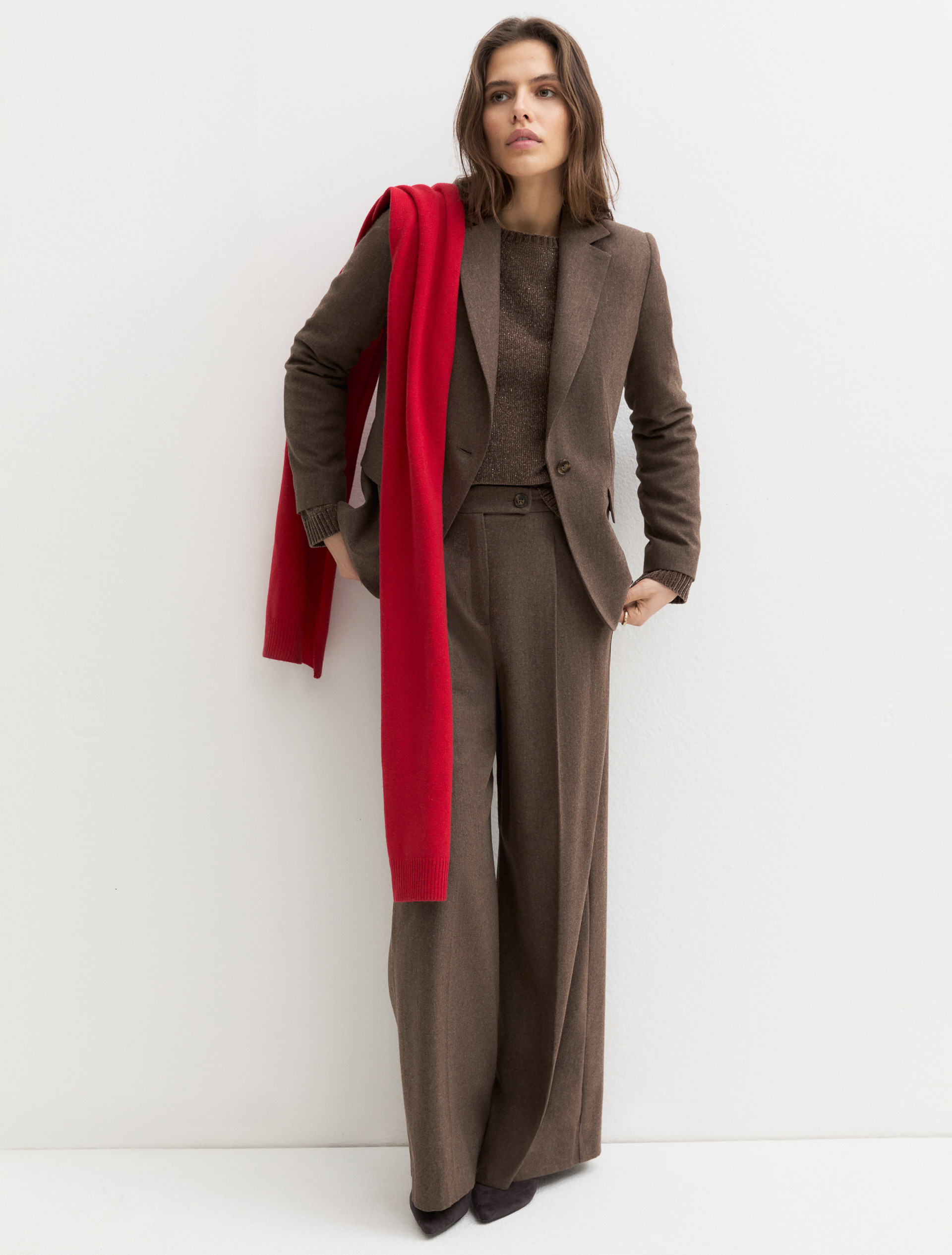 Wide-leg trousers - DARK GREY - Emme - 1