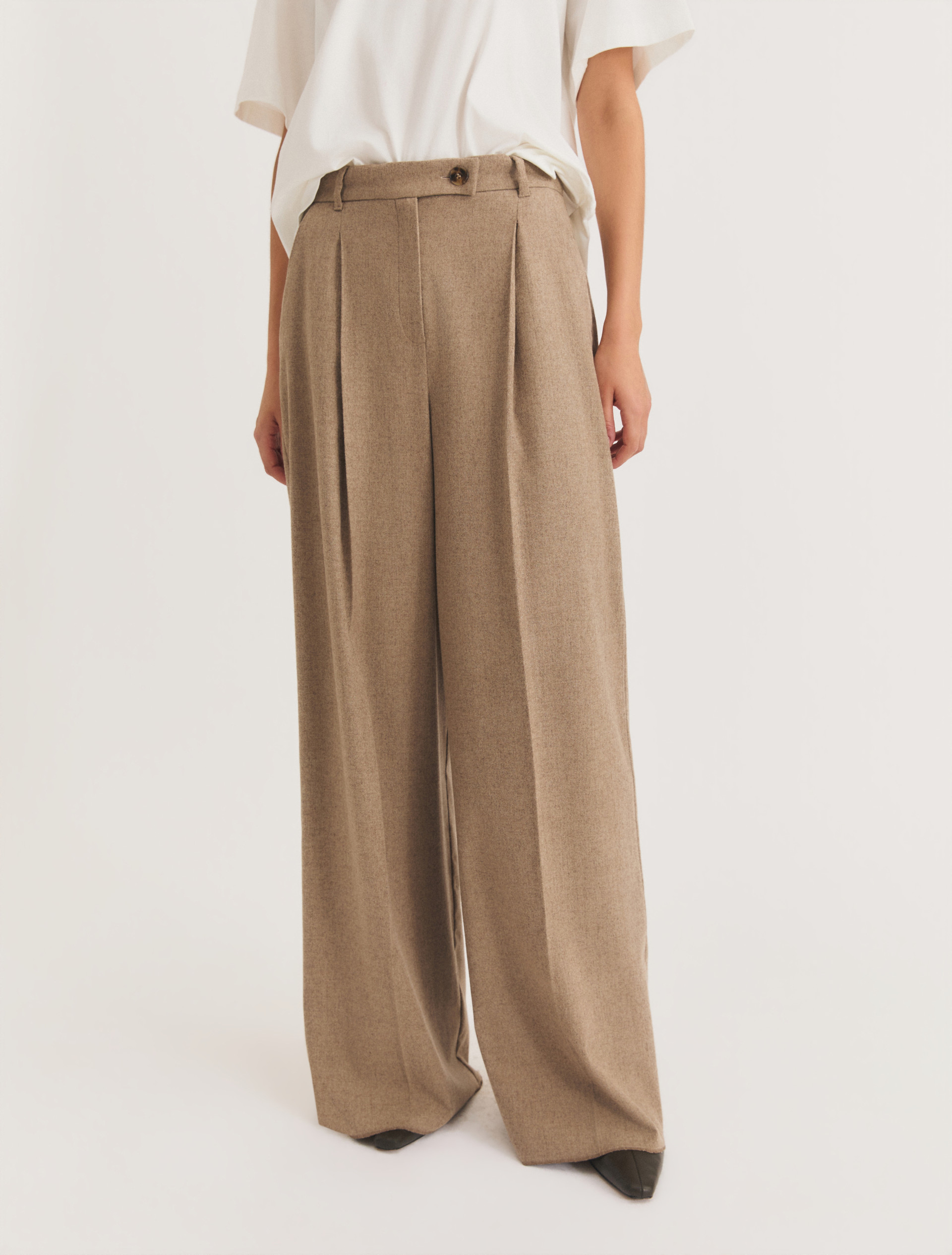 Pantalone wide leg - SABBIA - Emme - 5
