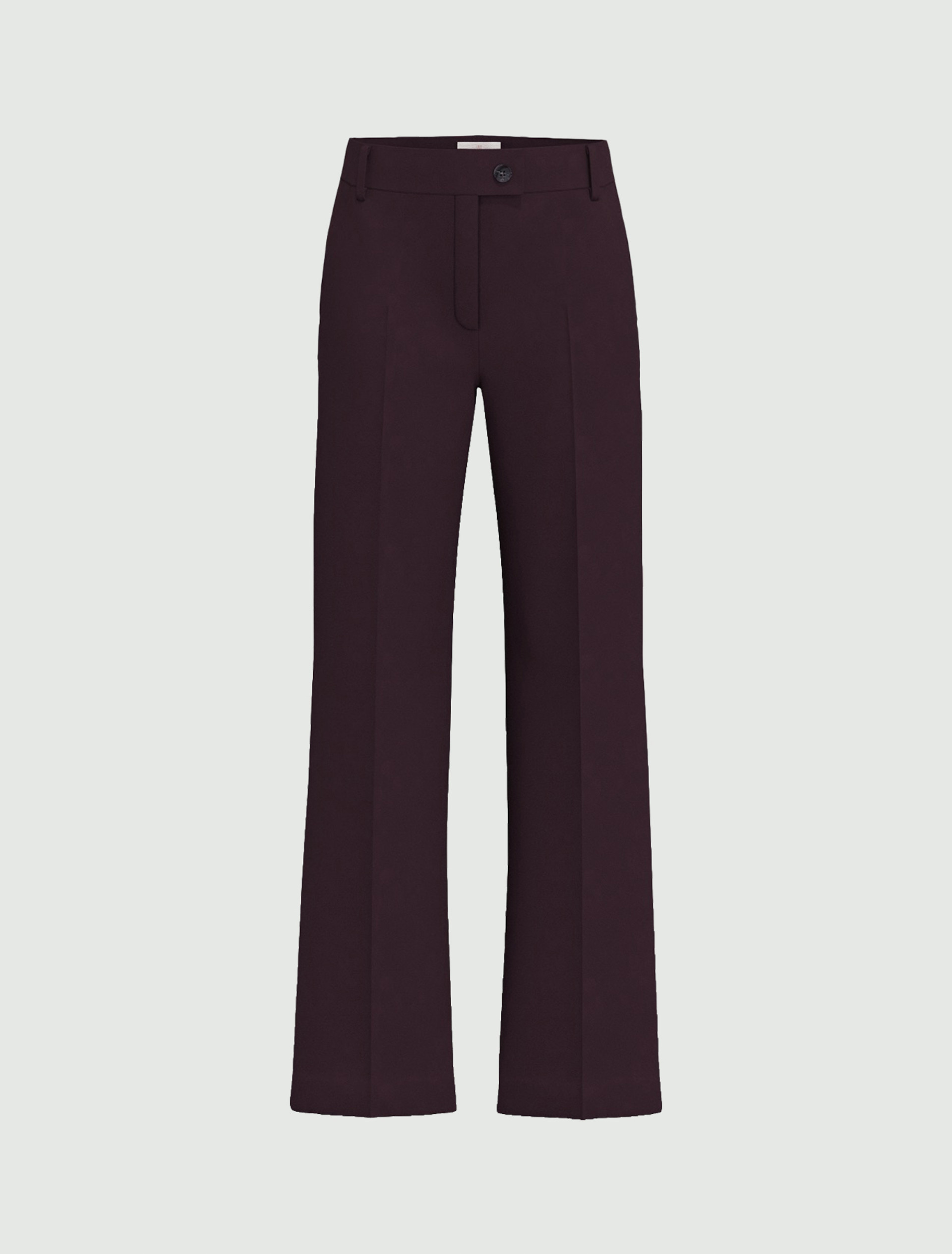Straight-fit double-faced stretch trousers - BORDEAUX - Emme - 6