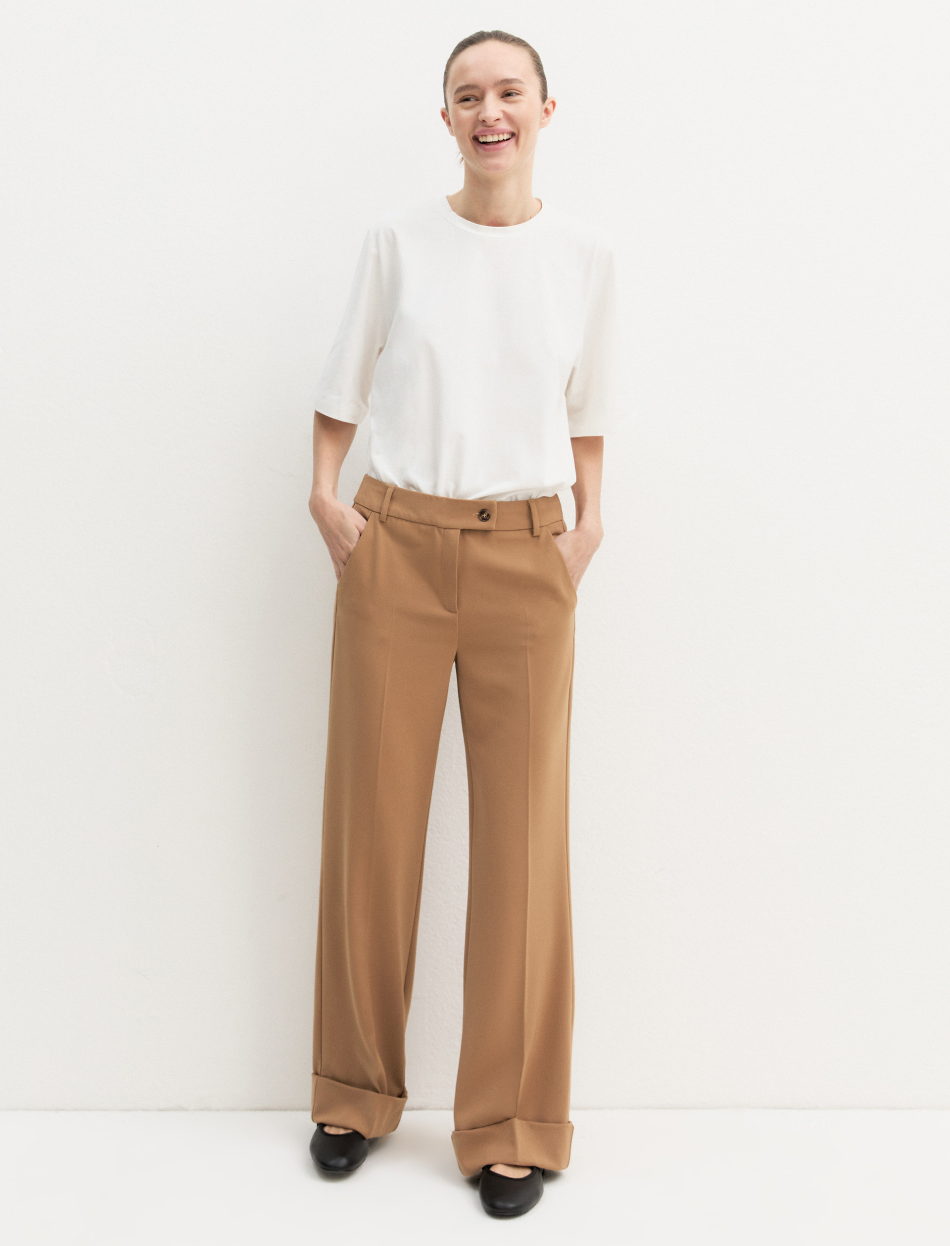 Pantalone in twill stretch - CAMMELLO - Emme - 2
