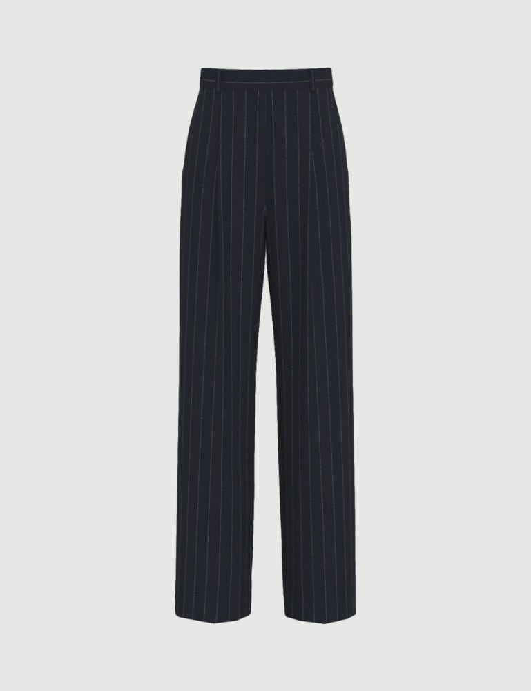 Pantalón de raya diplomática de lamé - Emme - 6