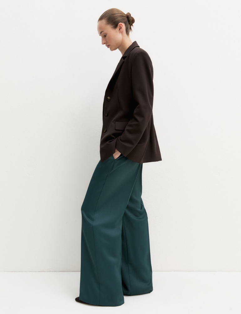 Matte satin trousers - Emme