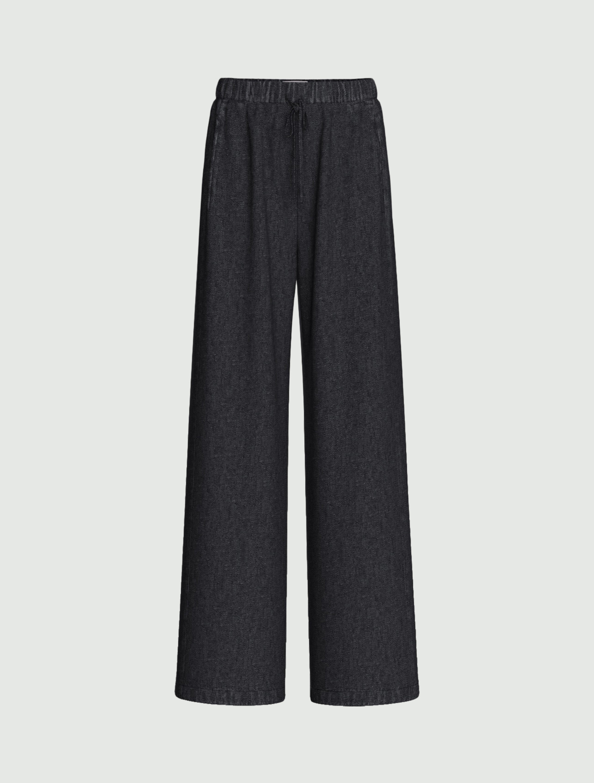 Denim jogger ampio - NERO - Emme - 4