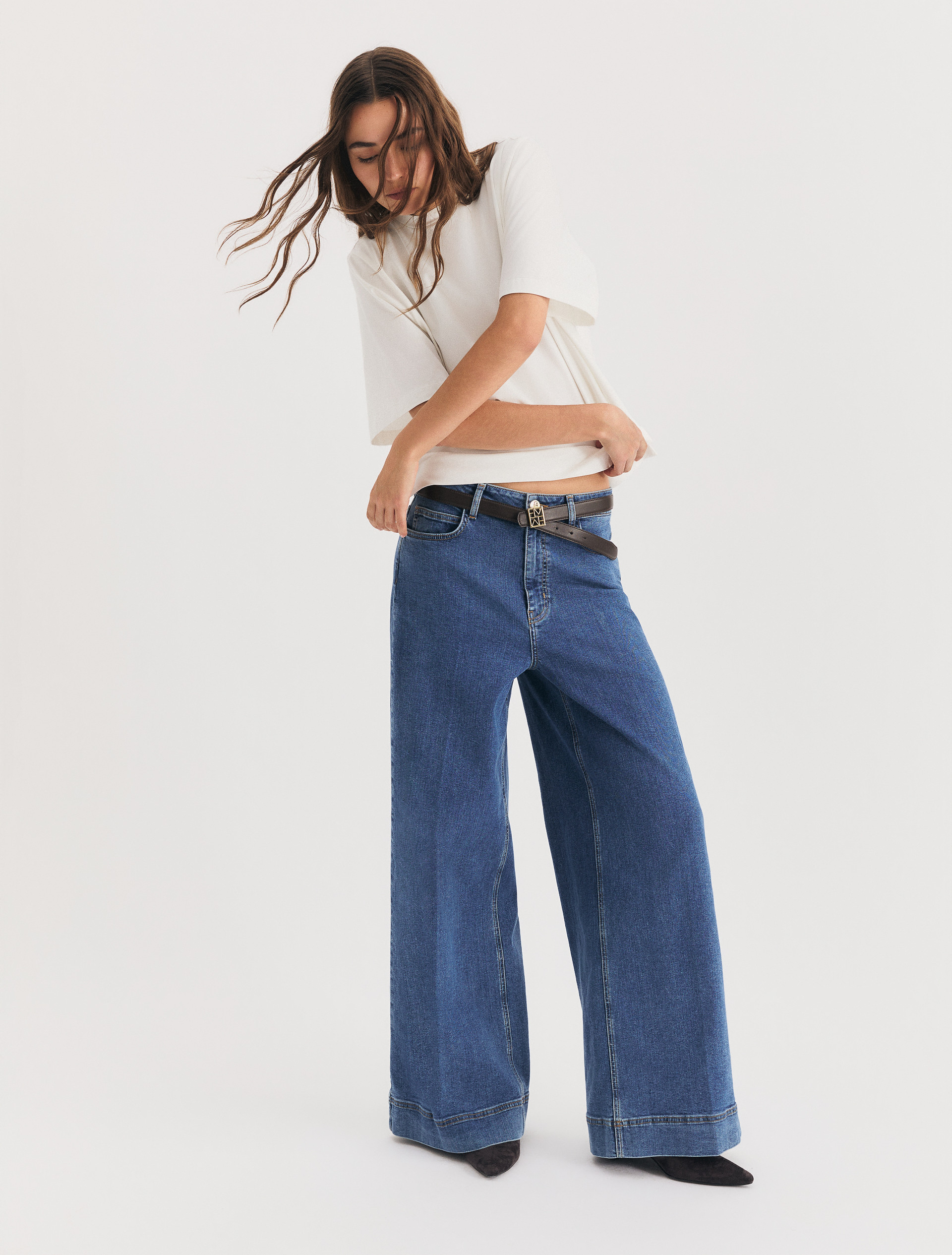 Wide-leg jeans - DEEP BLUE - Emme - 4