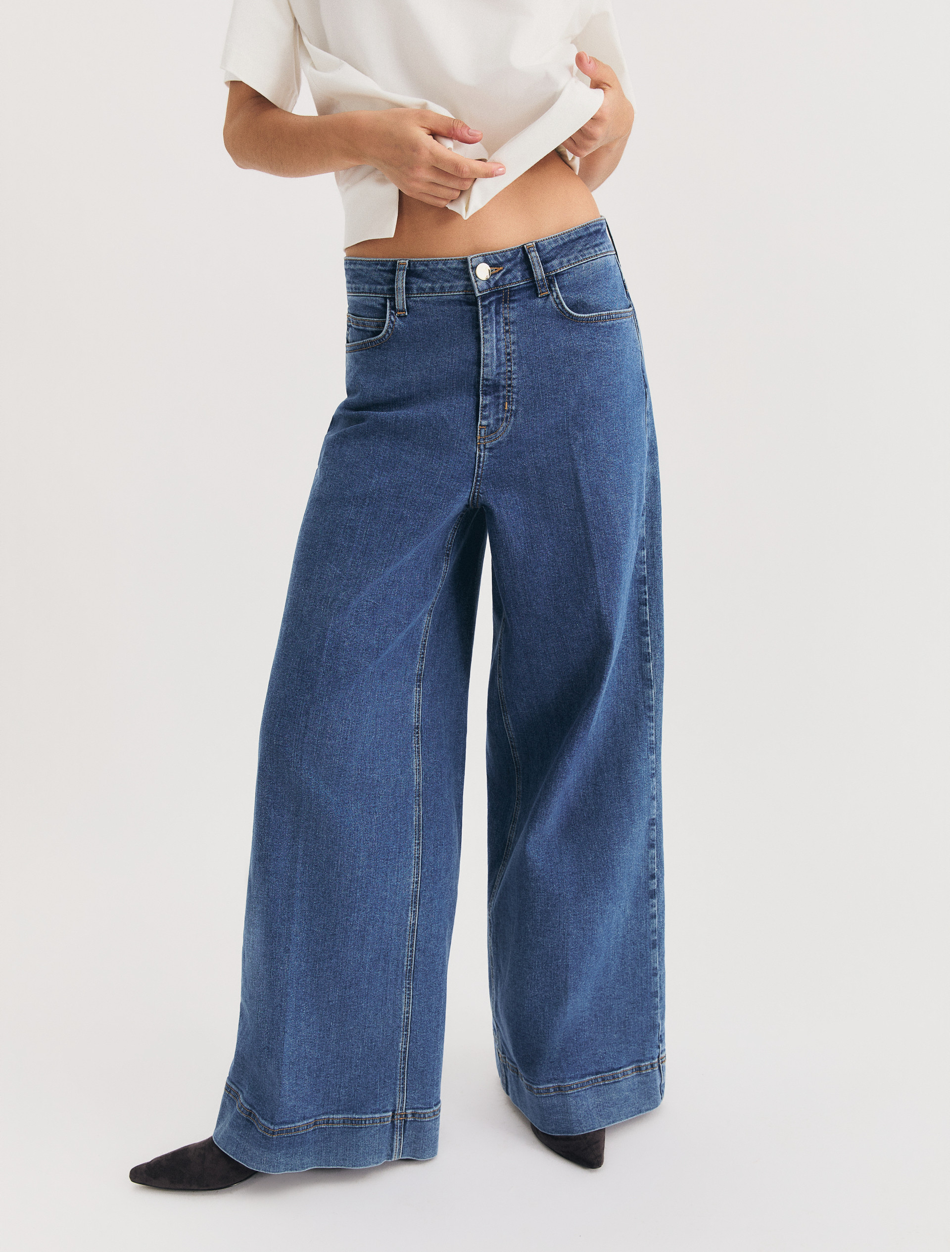 Wide-leg jeans - DEEP BLUE - Emme - 5