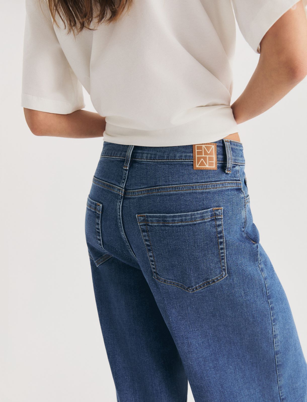 Wide-leg jeans - DEEP BLUE - Emme - 7
