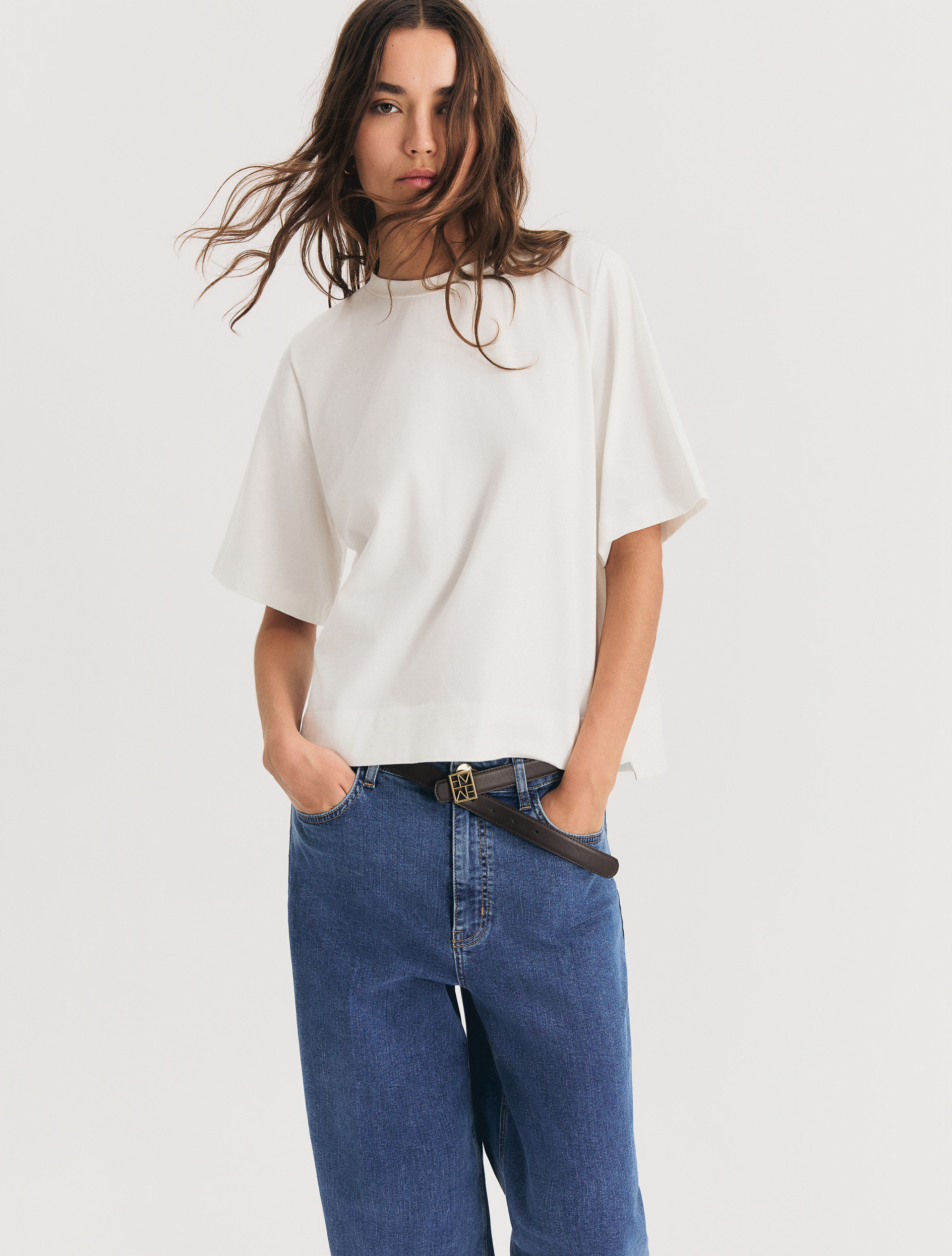 Wide-leg jeans - DEEP BLUE - Emme - 1